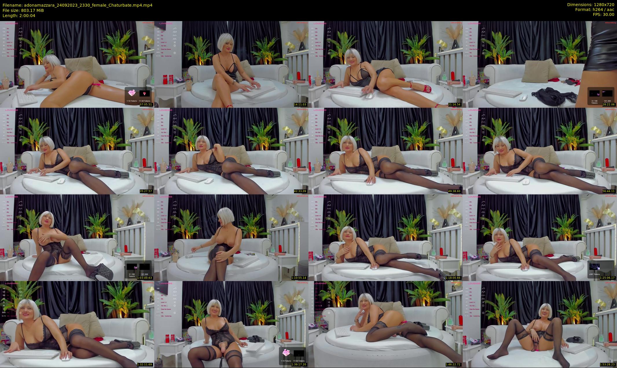 adonamazzara — 121 minute Chaturbate female cam show recording, 720p, Sep 24, 2023