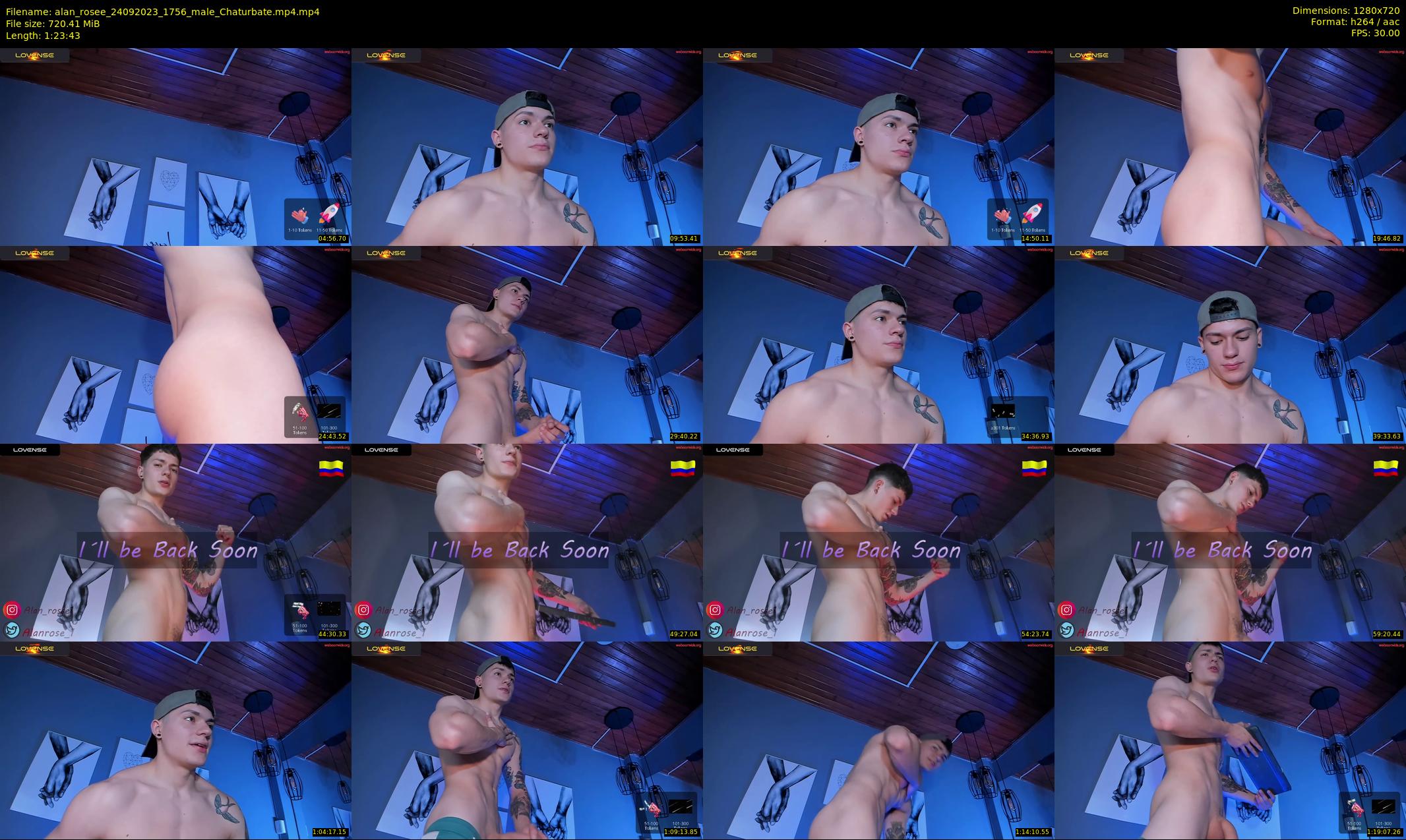 alan_rosee — 84 minute Chaturbate male cam show recording, 720p, Sep 24, 2023