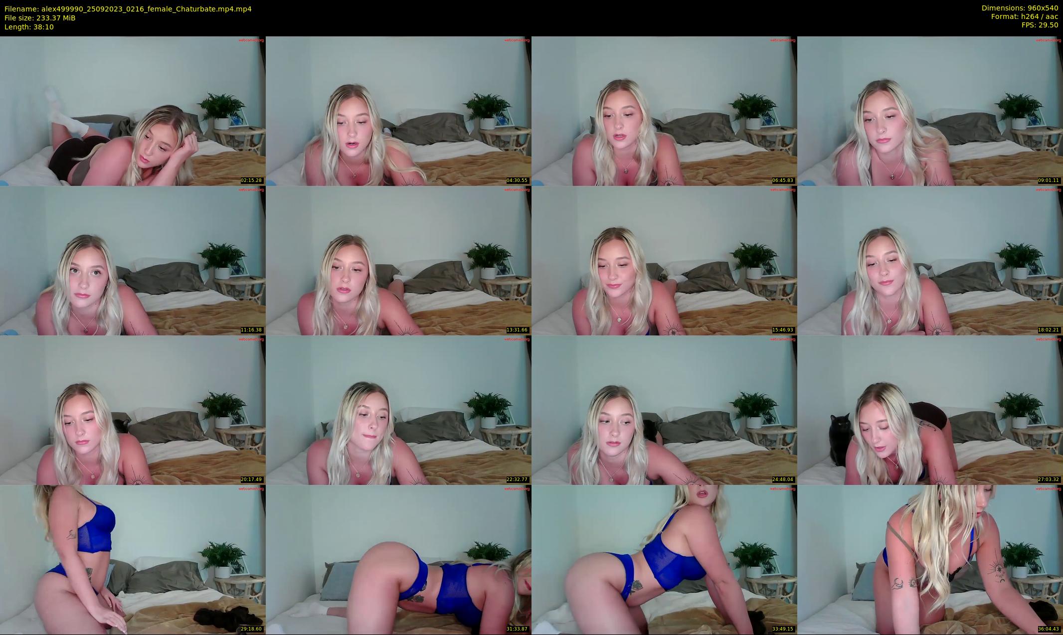 alex499990 — 39 minute Chaturbate female cam show recording, 480p, Sep 25, 2023