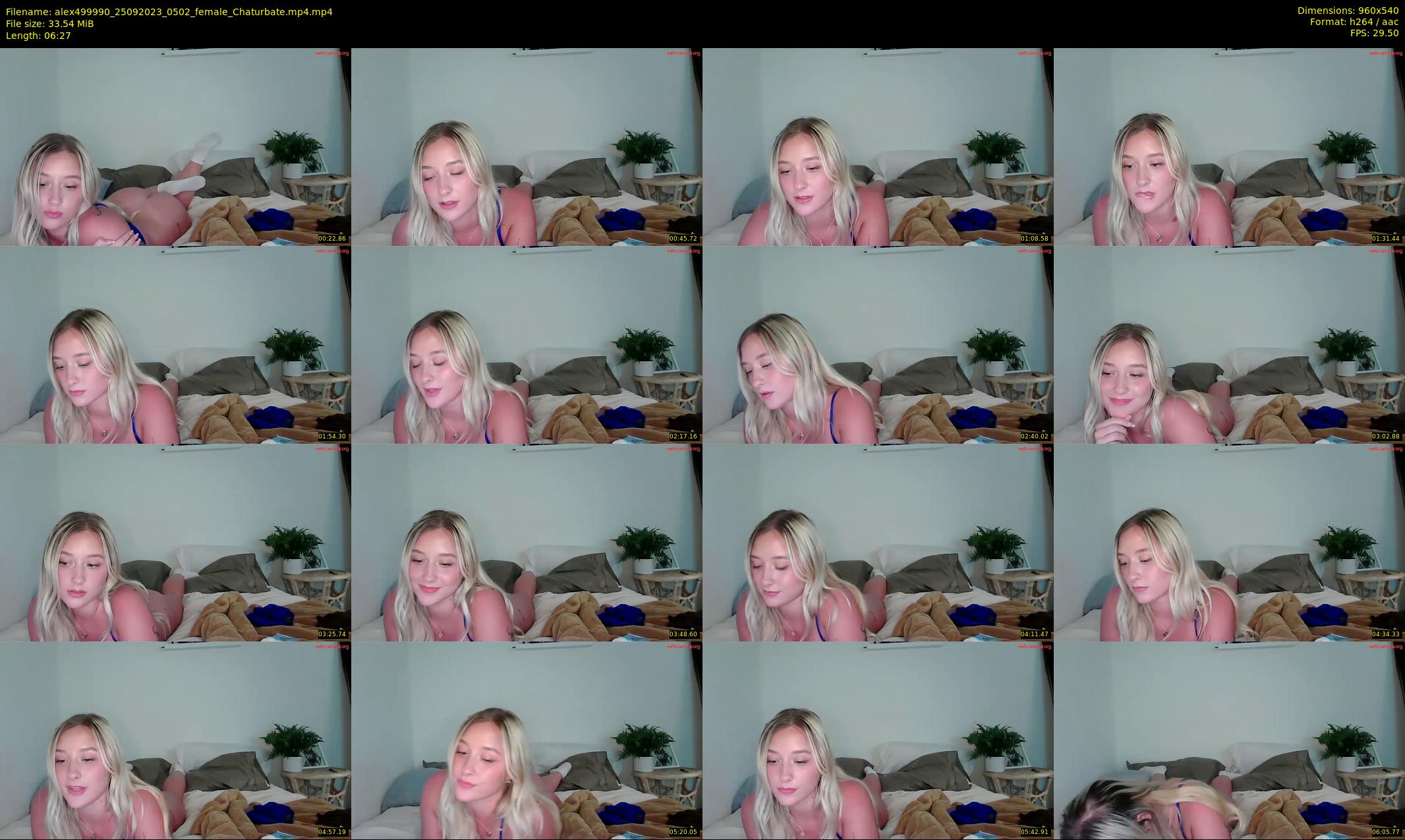 alex499990 — 7 minute Chaturbate female cam show recording, 480p, Sep 25, 2023
