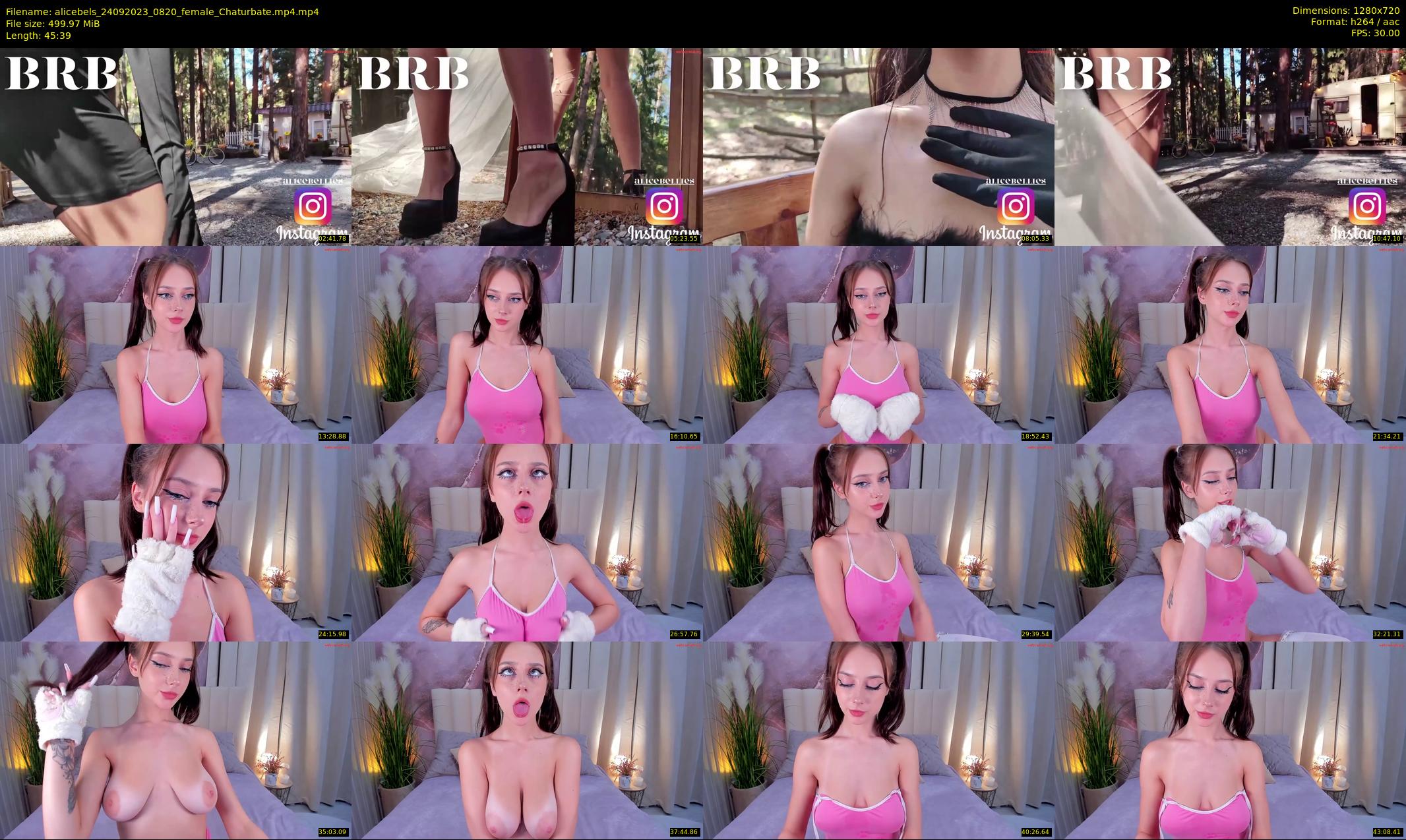 alicebels — 46 minute Chaturbate female cam show recording, 720p, Sep 24, 2023