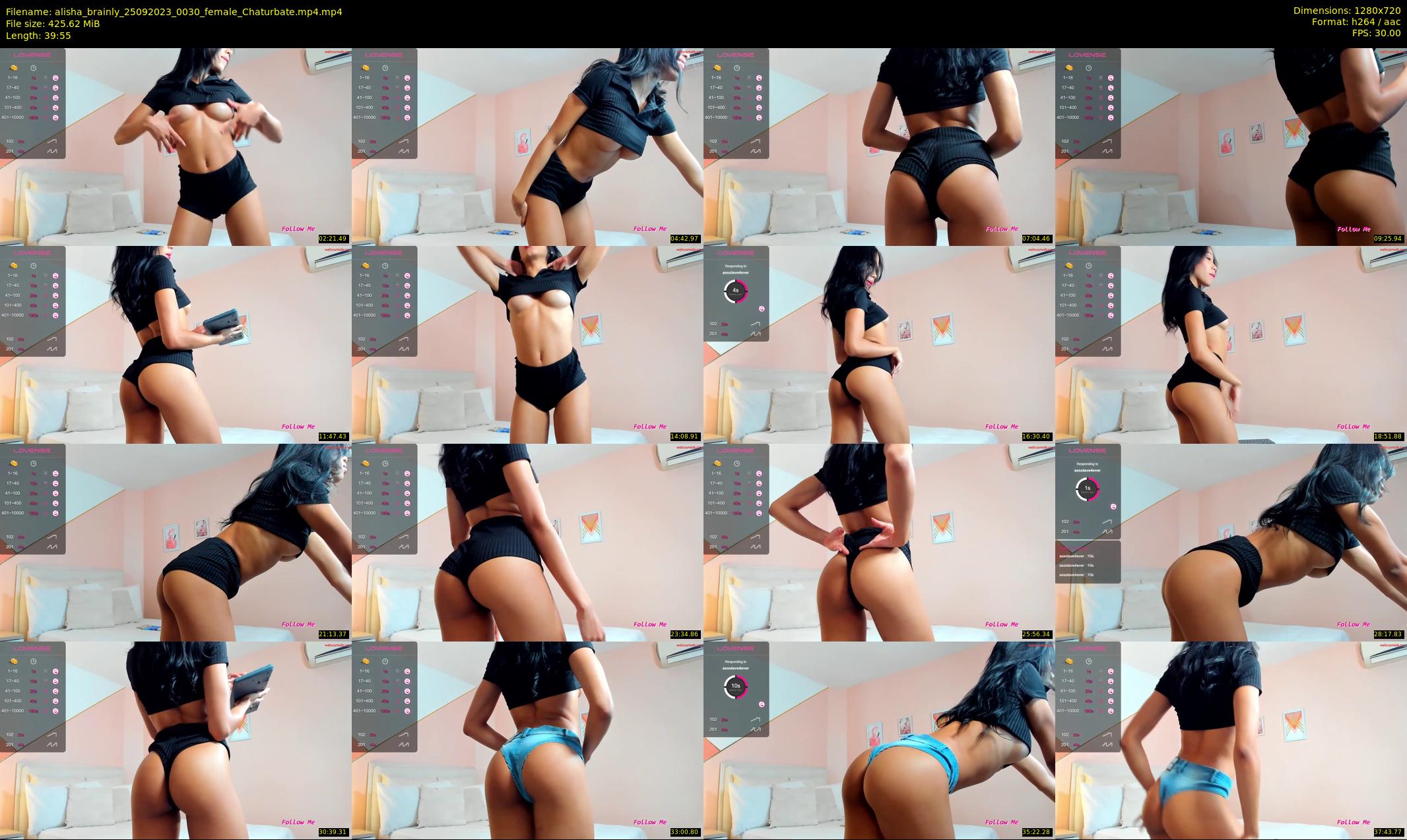alisha_brainly — 40 minute Chaturbate female cam show recording, 720p, Sep 25, 2023