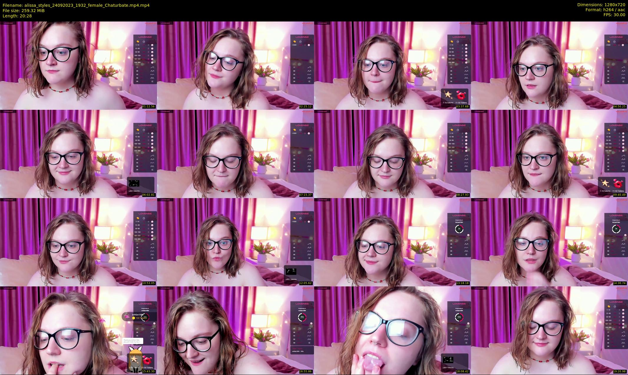 alissa_styles — 21 minute Chaturbate female cam show recording, 720p, Sep 24, 2023