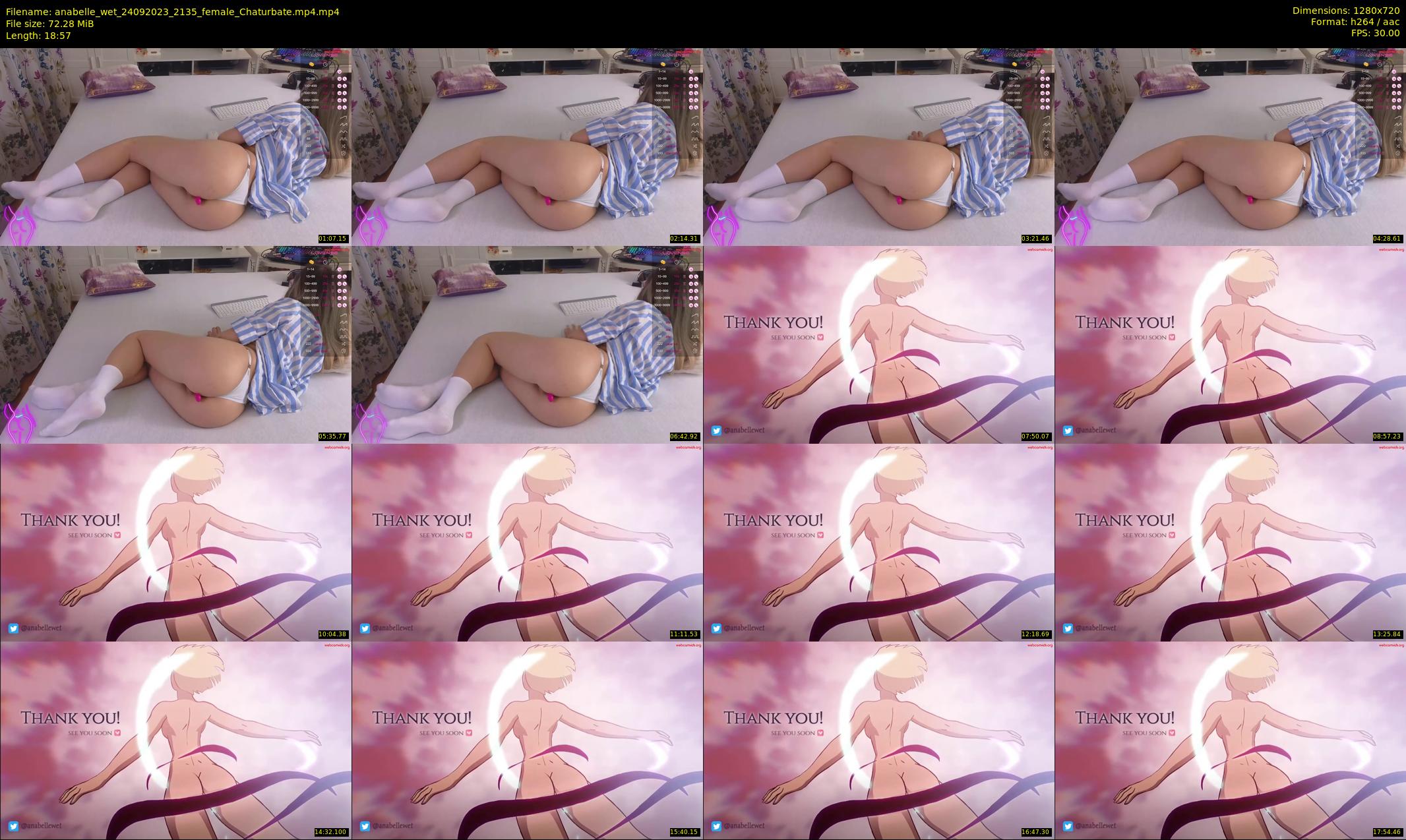 anabelle_wet — 19 minute Chaturbate female cam show recording, 720p, Sep 24, 2023
