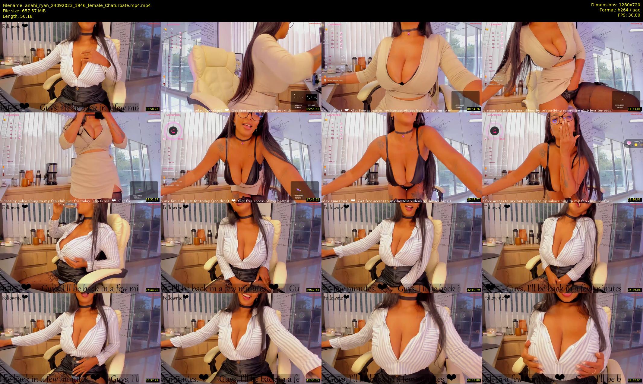 anahi_ryan — 51 minute Chaturbate female cam show recording, 720p, Sep 24, 2023