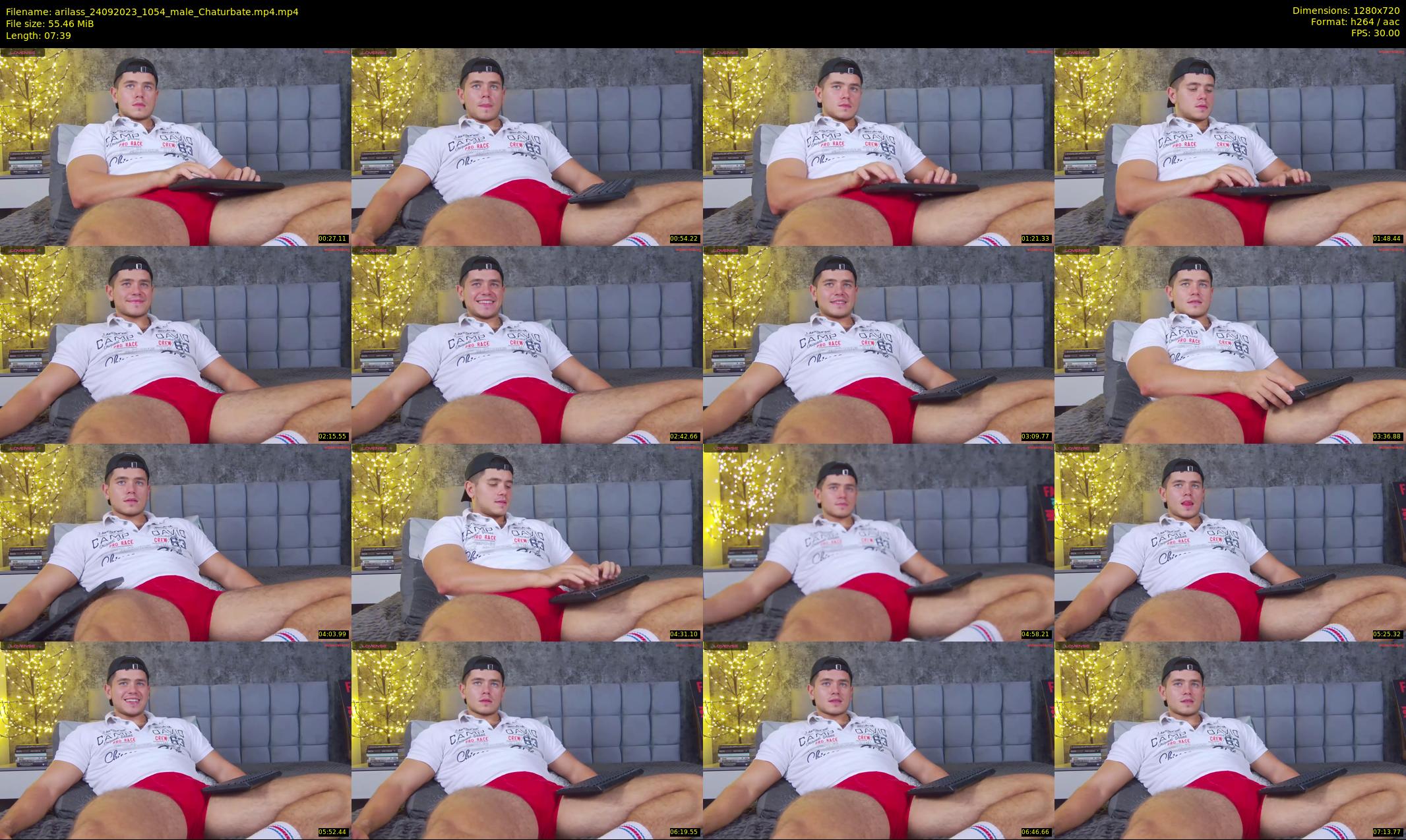 arilass — 8 minute Chaturbate male cam show recording, 720p, Sep 24, 2023