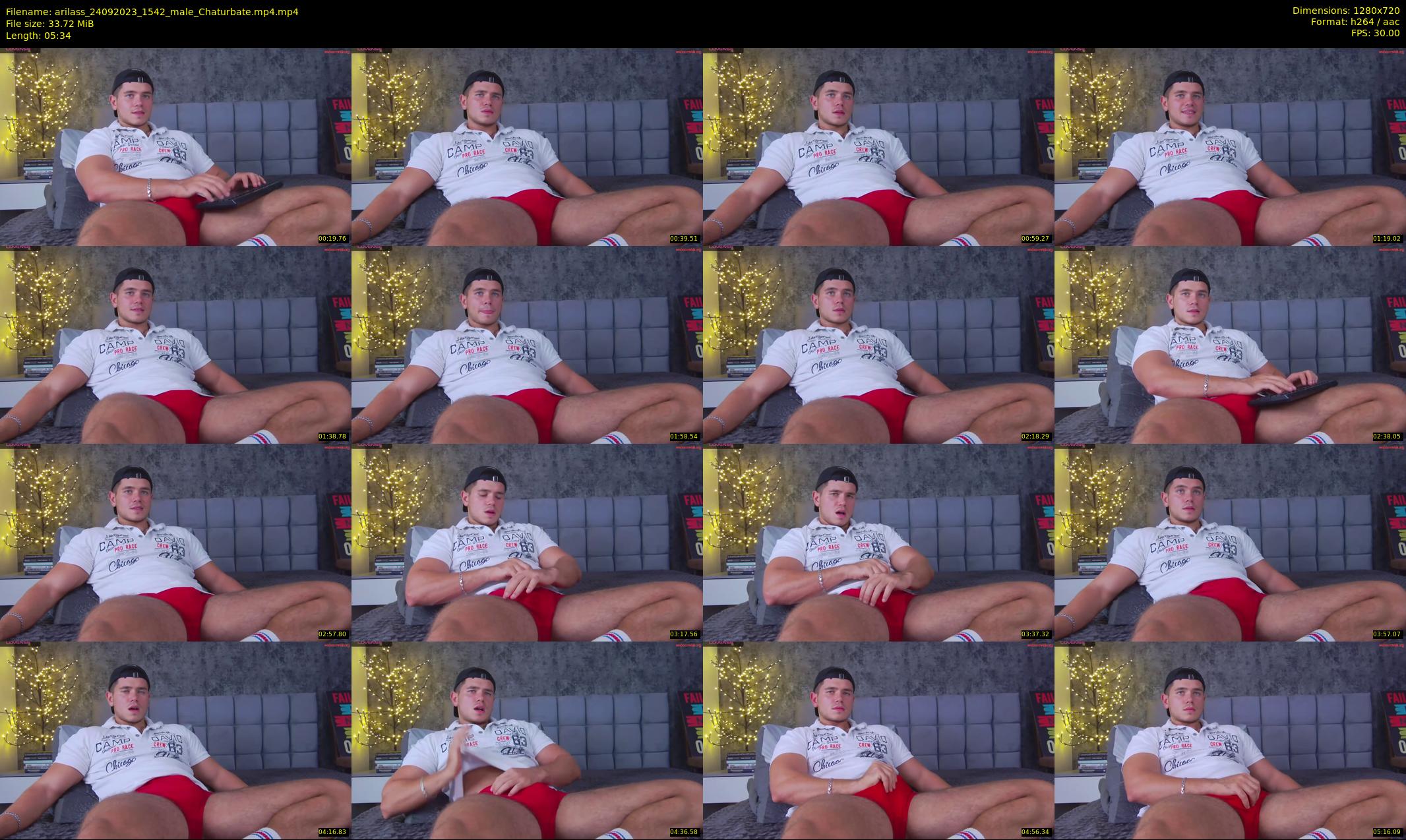 arilass — 6 minute Chaturbate male cam show recording, 720p, Sep 24, 2023