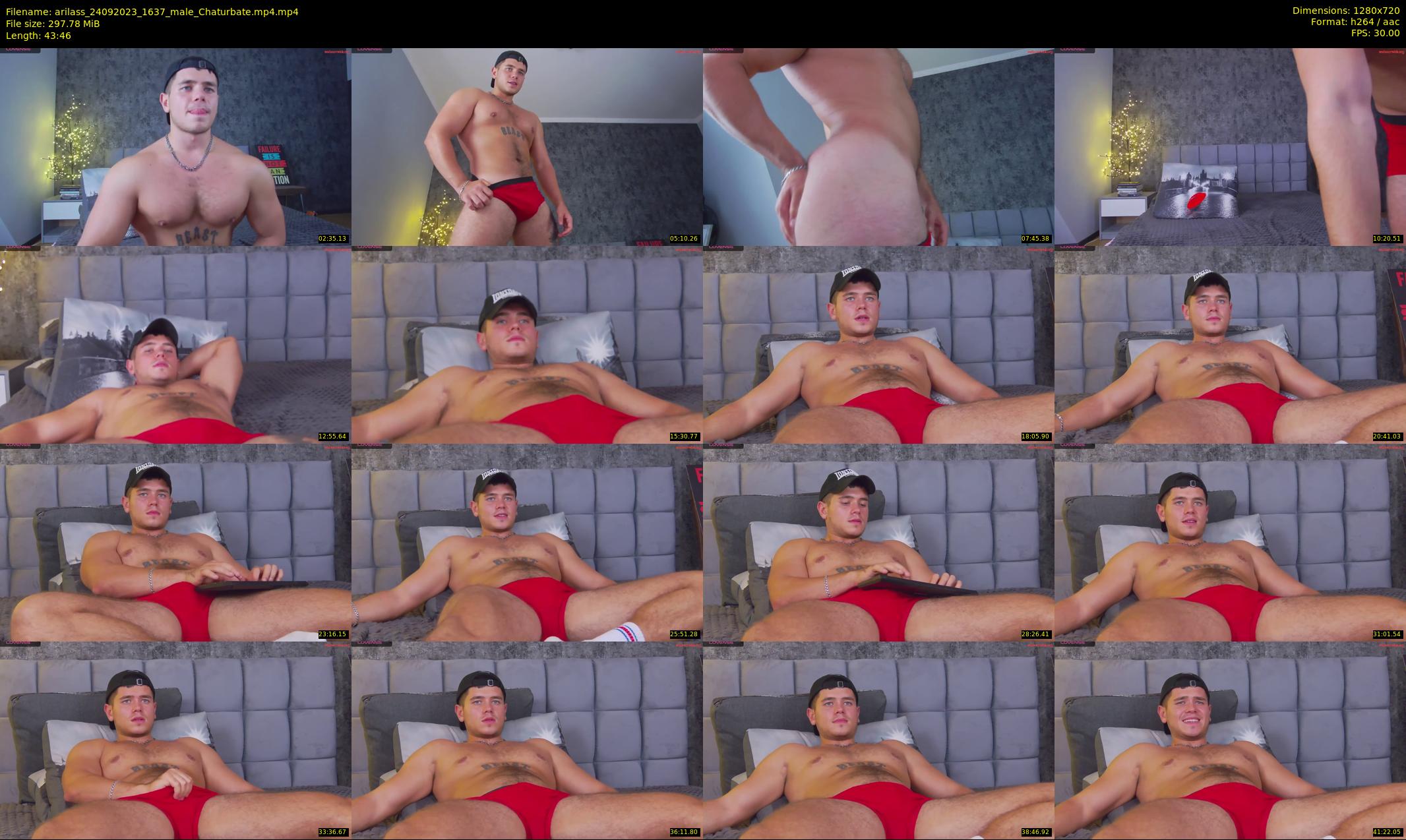 arilass — 44 minute Chaturbate male cam show recording, 720p, Sep 24, 2023