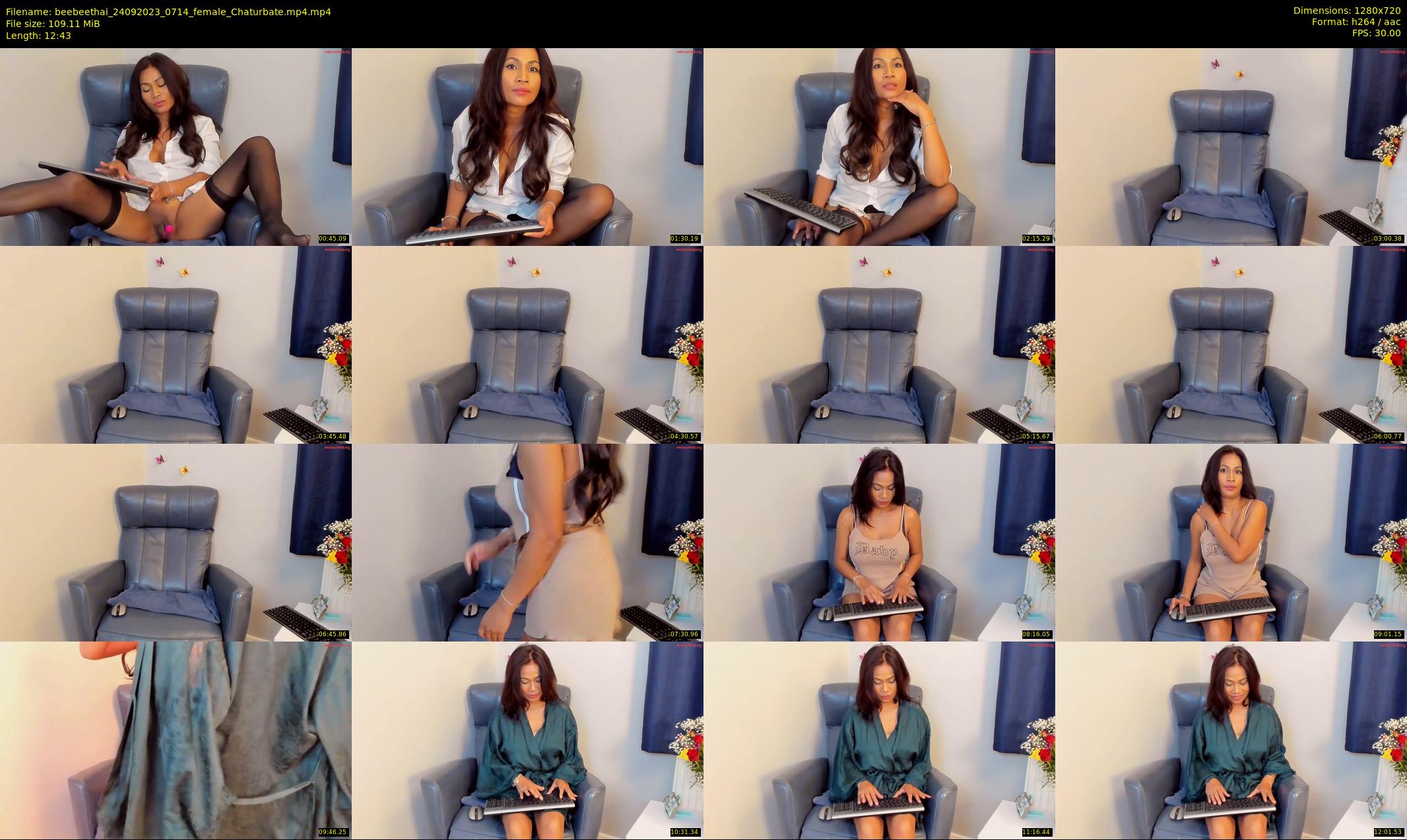 beebeethai — 13 minute Chaturbate female cam show recording, 720p, Sep 24, 2023