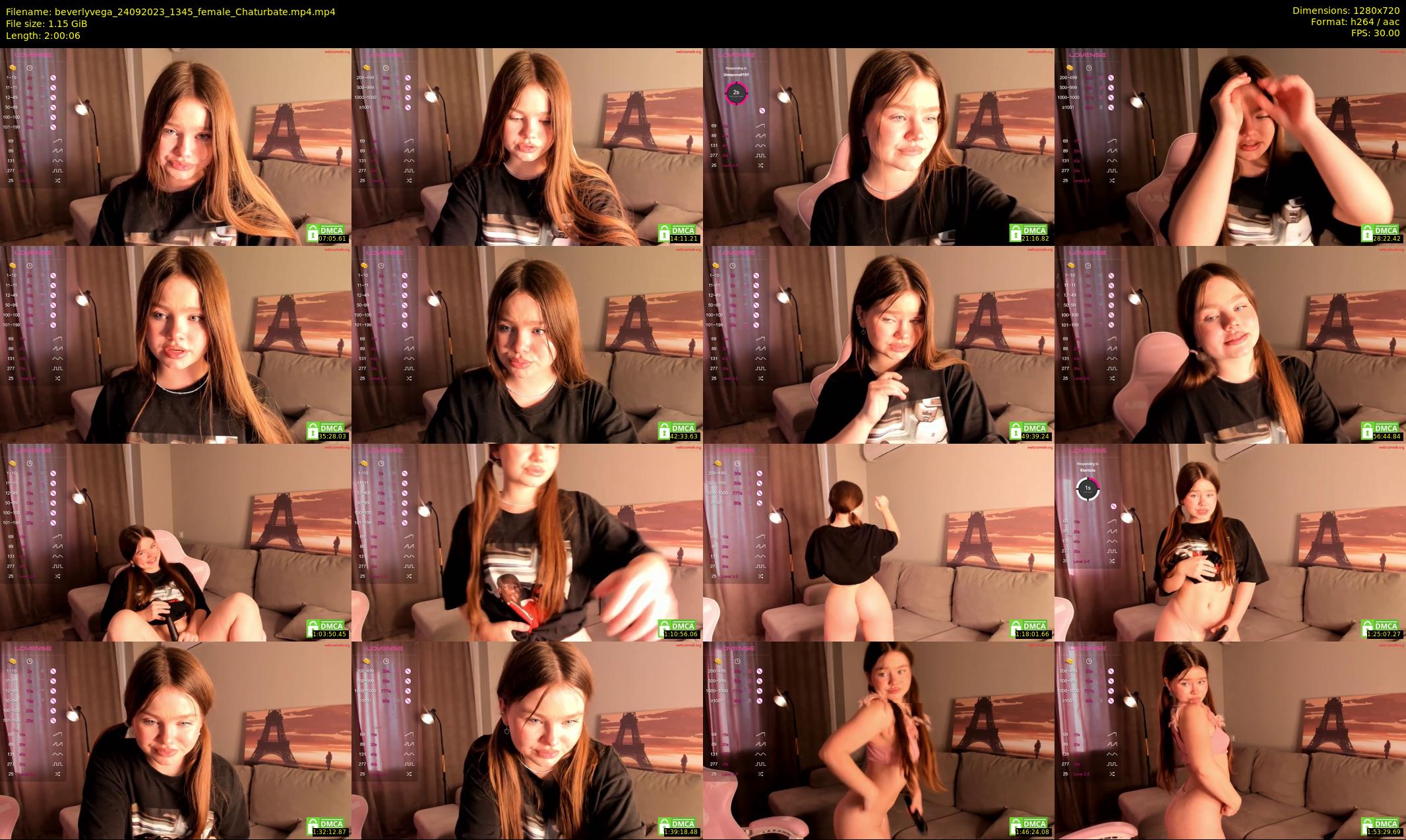 beverlyvega — 121 minute Chaturbate couple cam show recording, 720p, Sep 24, 2023