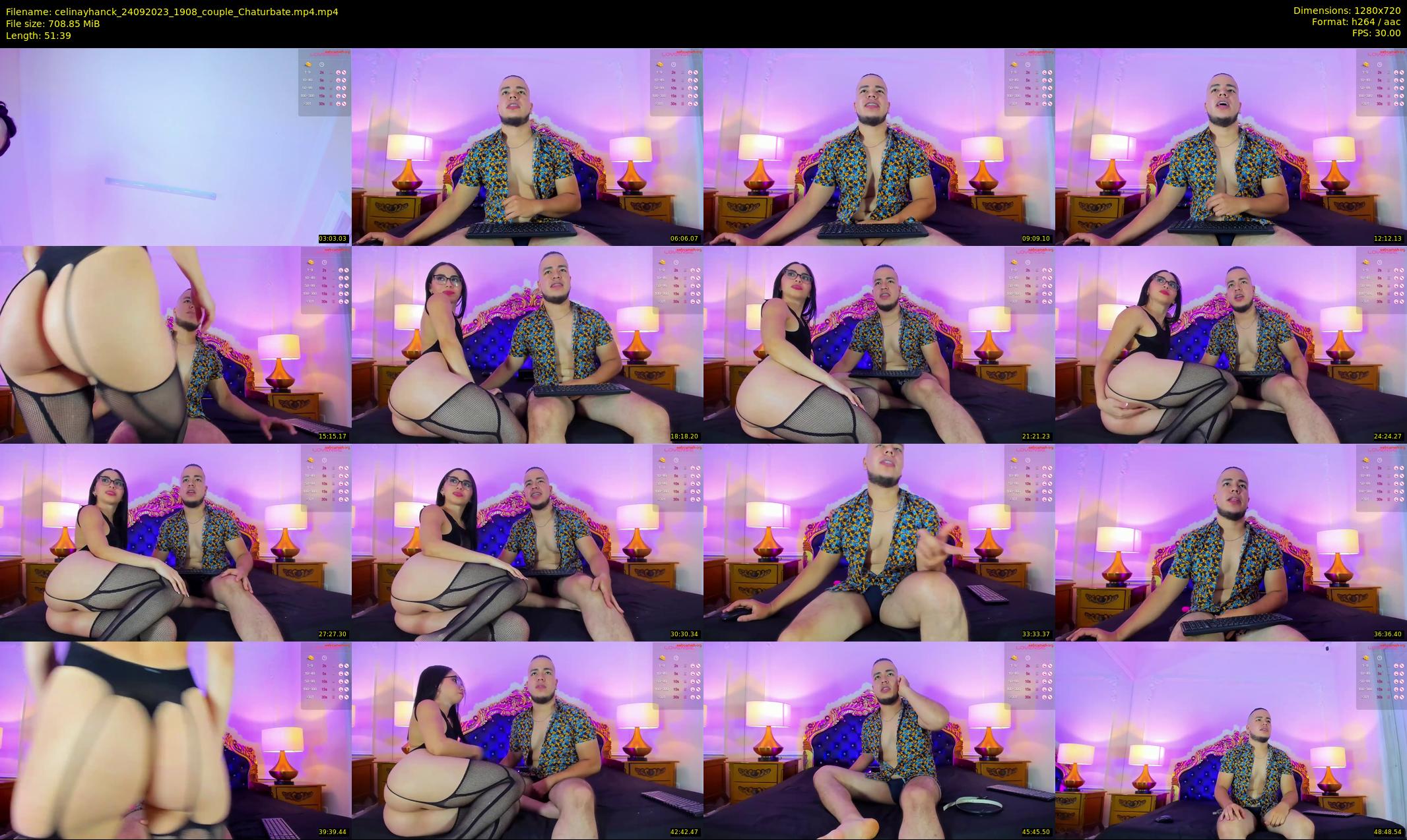 celinayhanck — 52 minute Chaturbate couple cam show recording, 720p, Sep 24, 2023