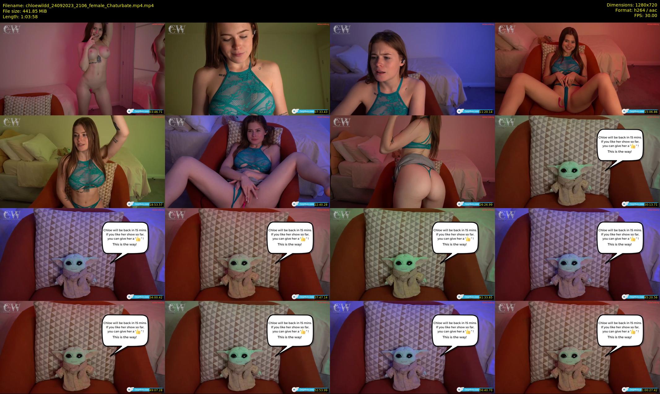 chloewildd — 64 minute Chaturbate female cam show recording, 720p, Sep 24, 2023