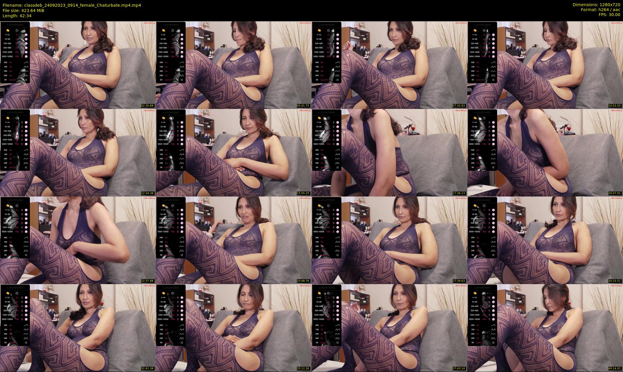 classdeb — 43 minute Chaturbate female cam show recording, 720p, Sep 24, 2023