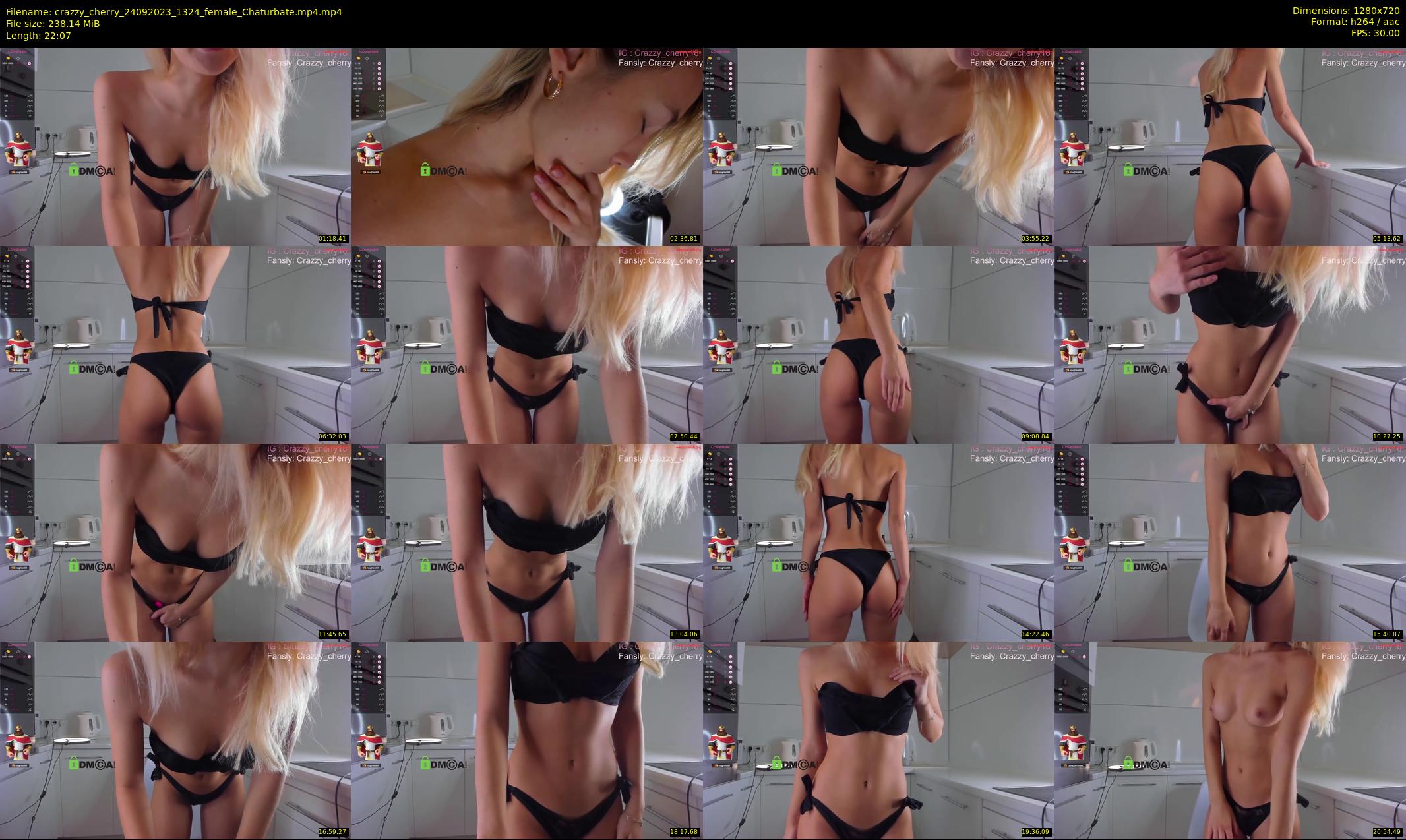 crazzy_cherry — 23 minute Chaturbate female cam show recording, 720p, Sep 24, 2023