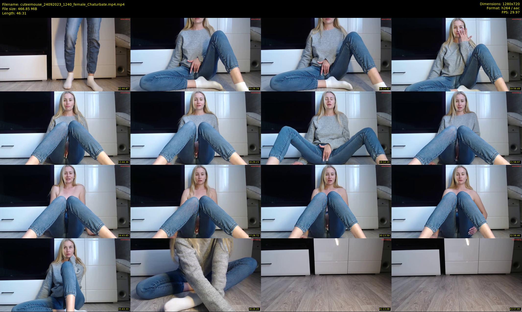 cuteemouse — 47 minute Chaturbate female cam show recording, 720p, Sep 24, 2023