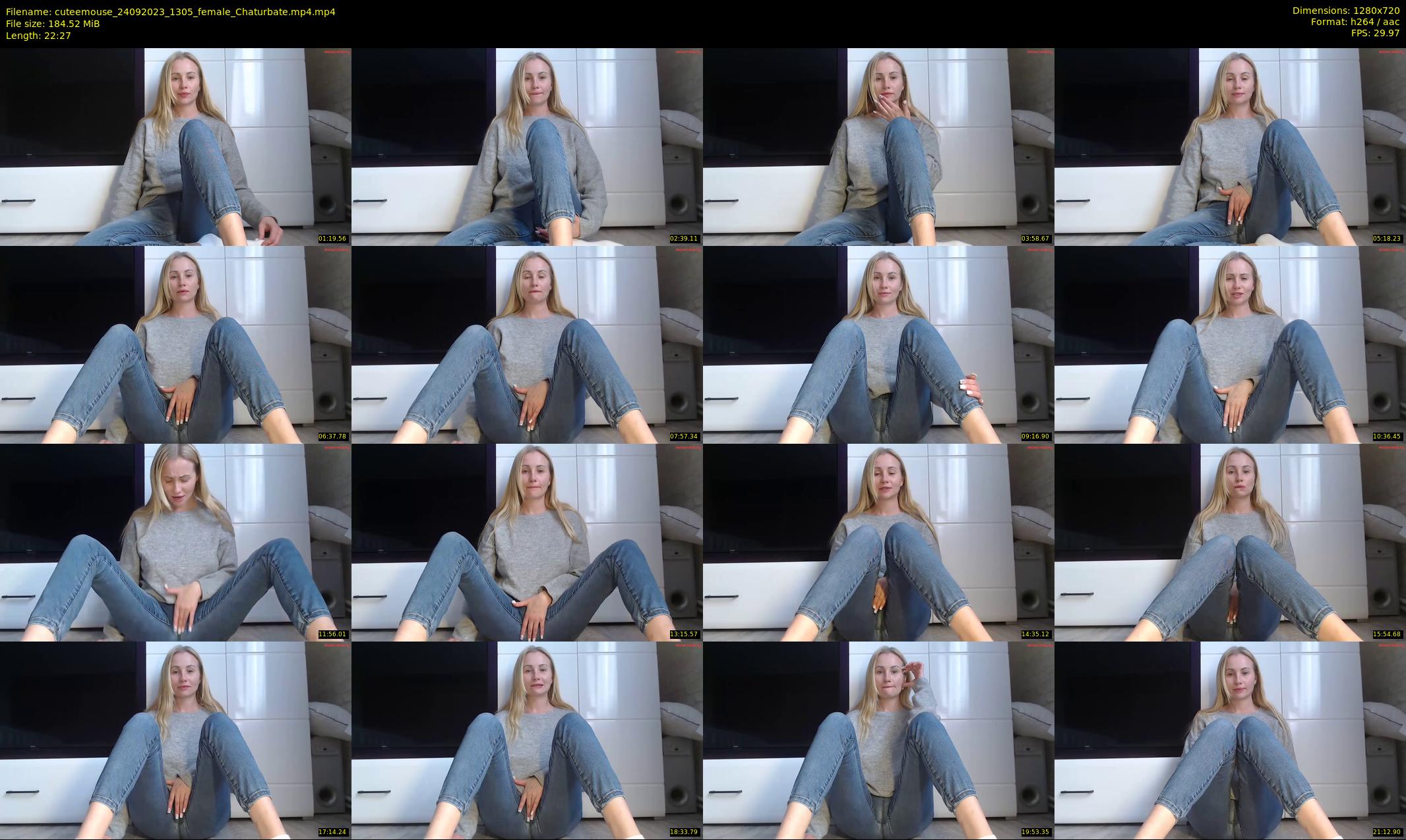cuteemouse — 23 minute Chaturbate female cam show recording, 720p, Sep 24, 2023