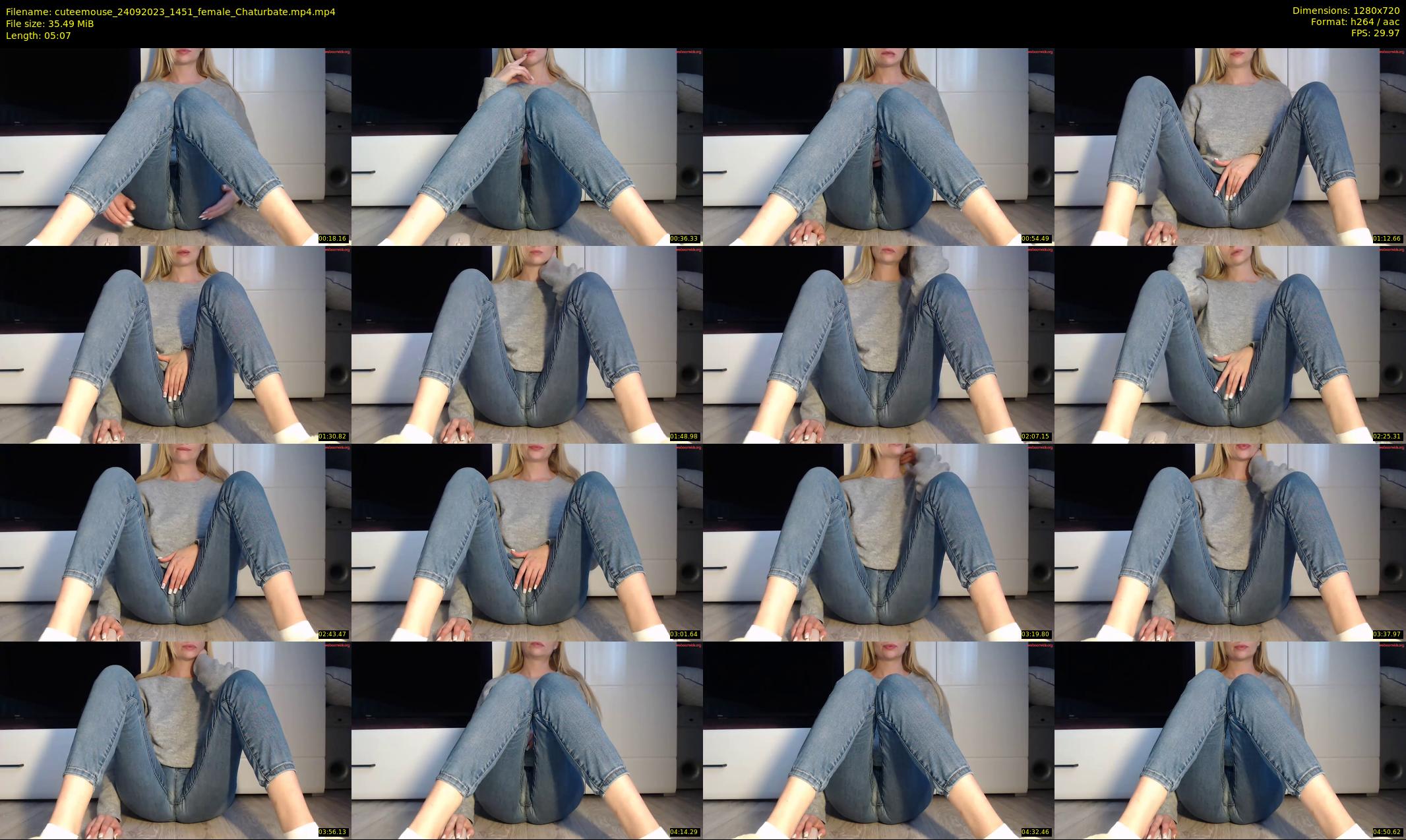 cuteemouse — 6 minute Chaturbate female cam show recording, 720p, Sep 24, 2023