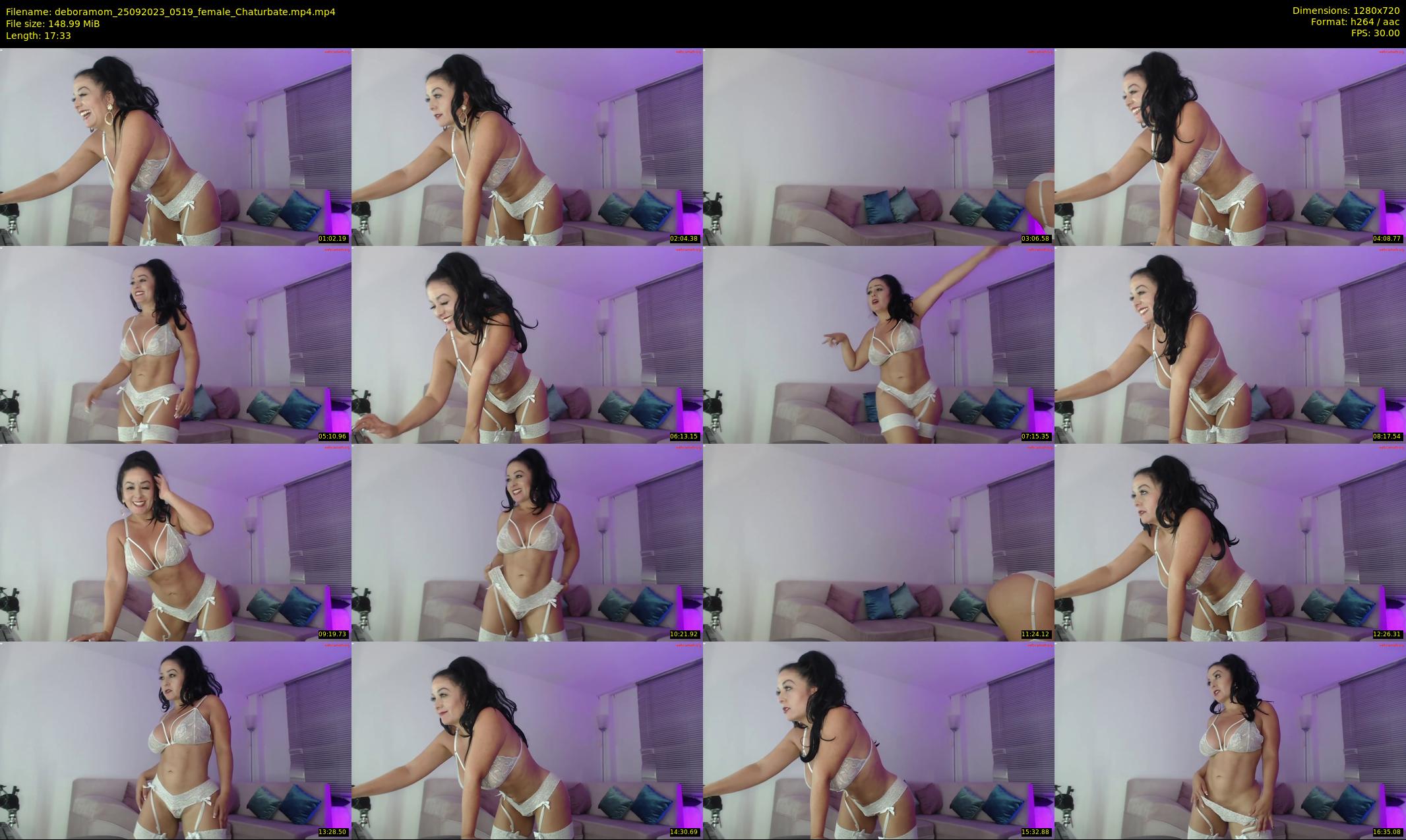 deboramom — 18 minute Chaturbate female cam show recording, 720p, Sep 25, 2023