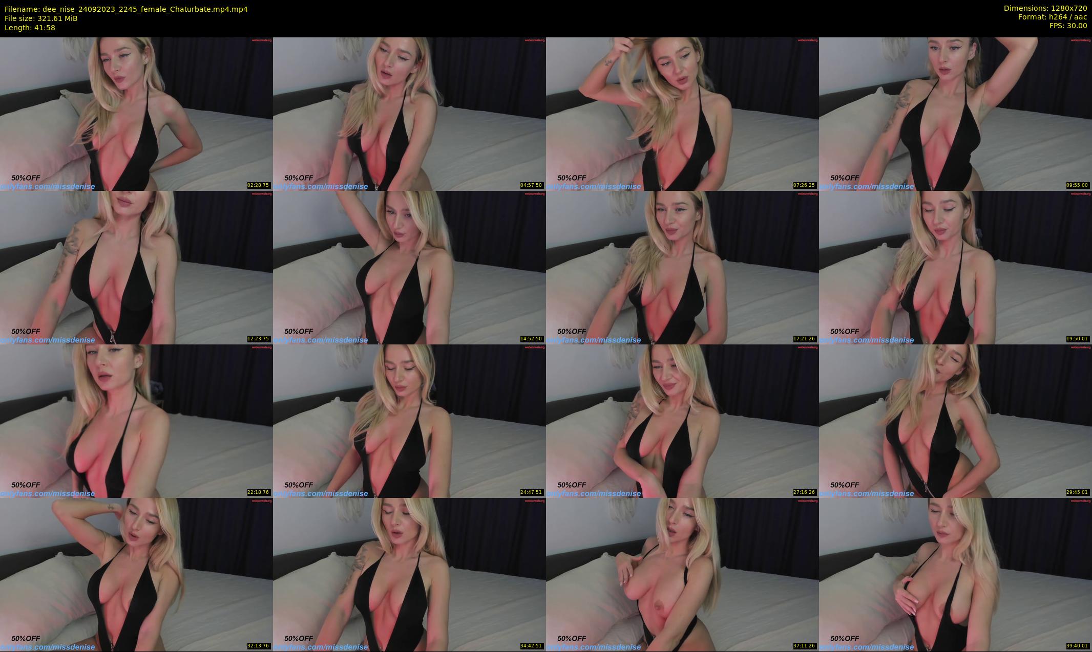 dee_nise — 42 minute Chaturbate female cam show recording, 720p, Sep 24, 2023