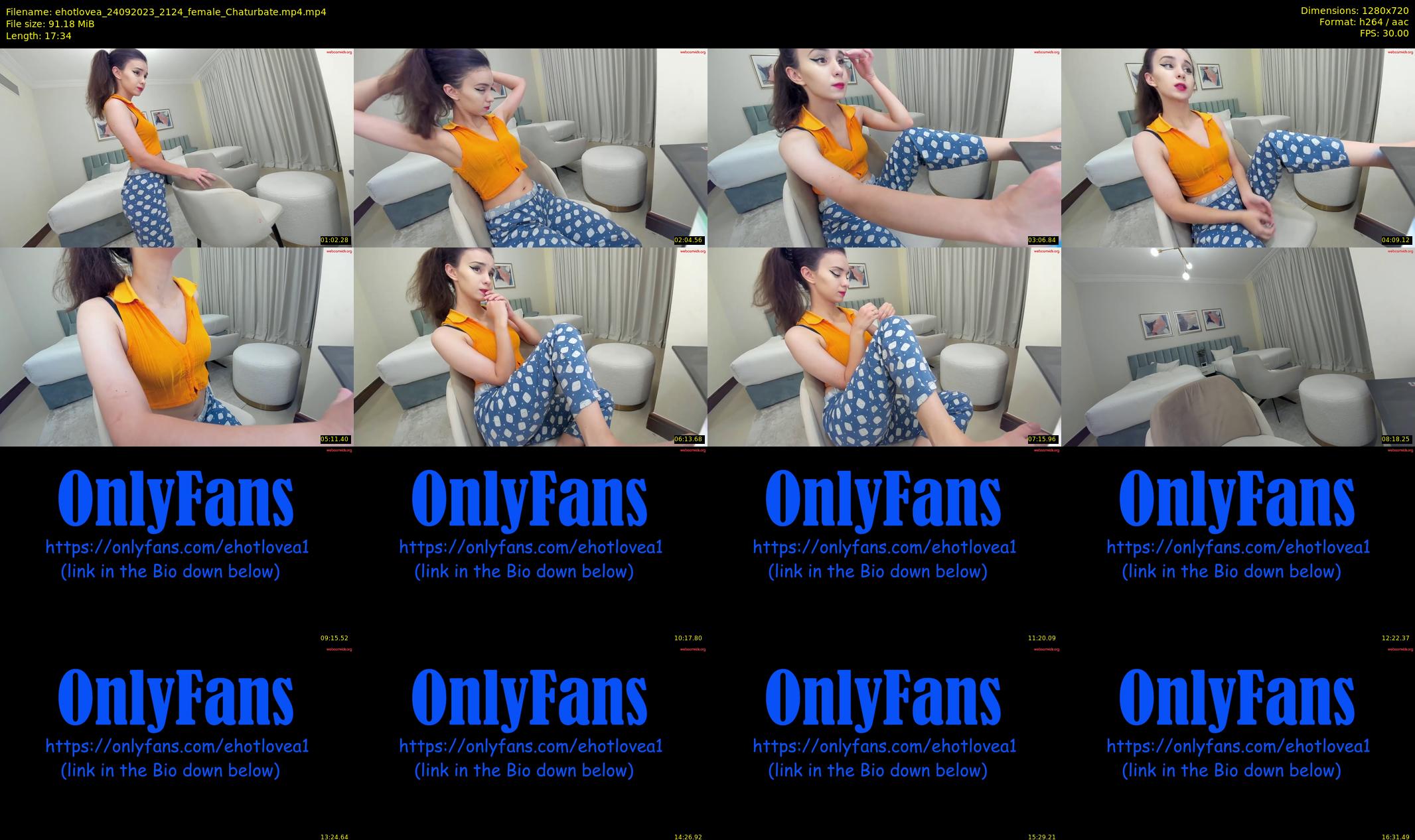 ehotlovea — 18 minute Chaturbate female cam show recording, 720p, Sep 24, 2023
