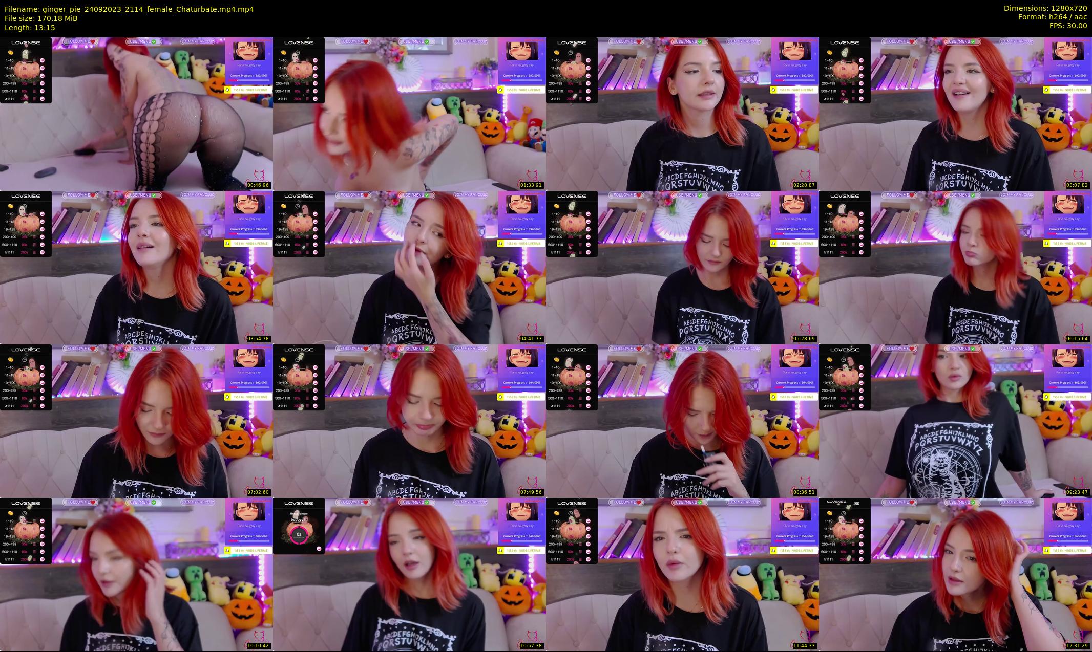 ginger_pie — 14 minute Chaturbate female cam show recording, 720p, Sep 24, 2023