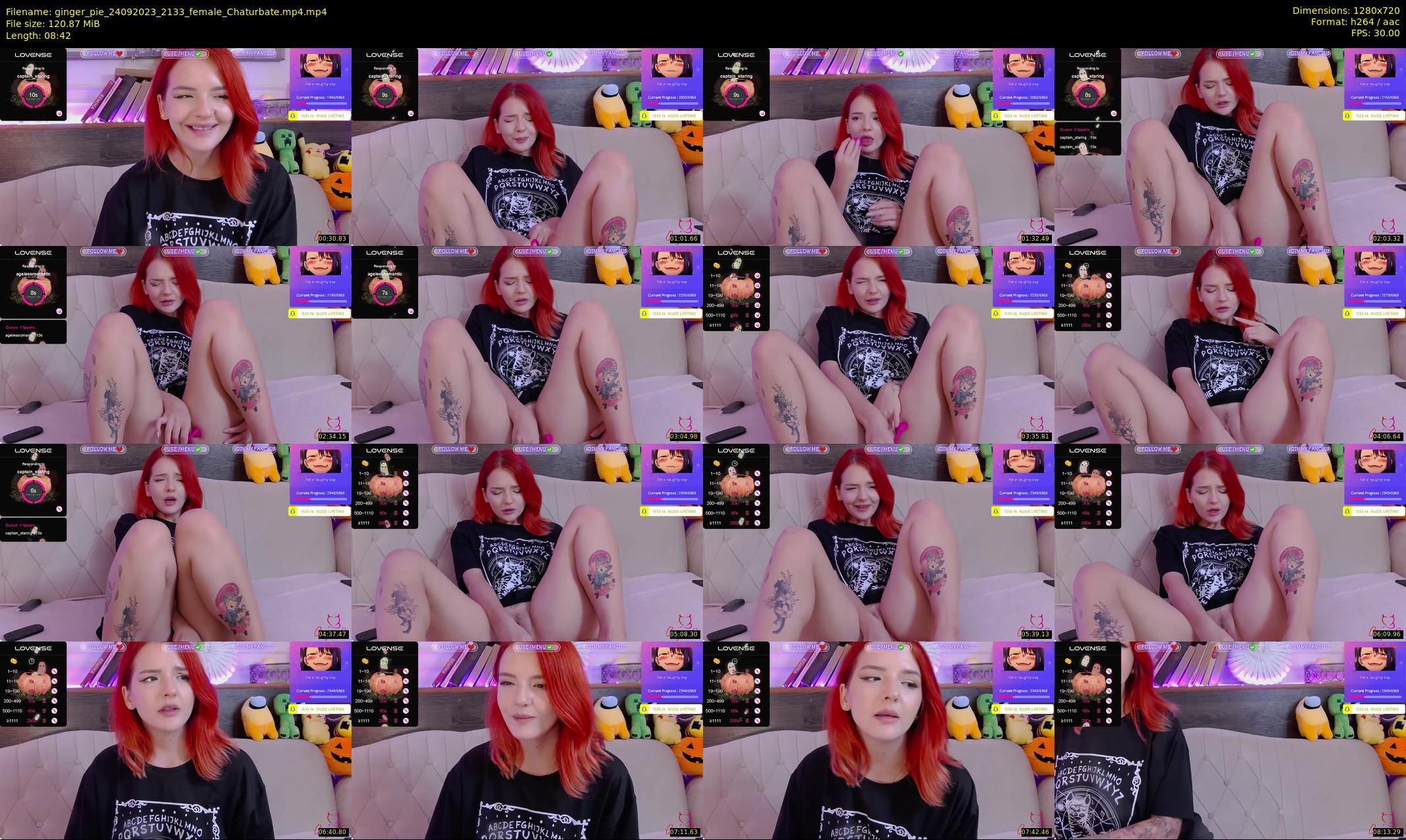ginger_pie — 9 minute Chaturbate female cam show recording, 720p, Sep 24, 2023