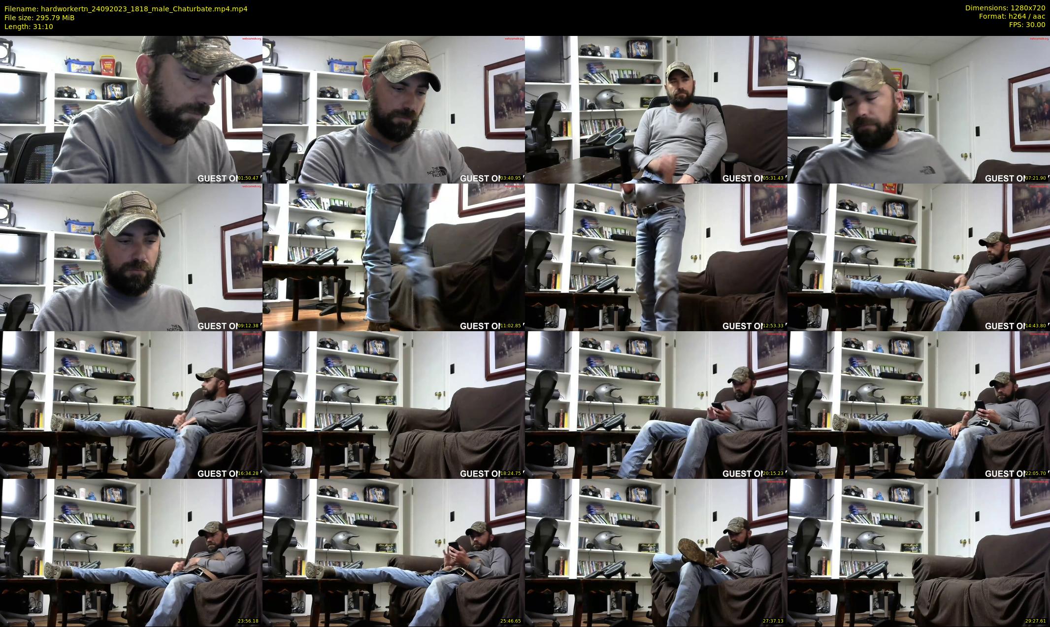 hardworkertn — 32 minute Chaturbate male cam show recording, 720p, Sep 24, 2023