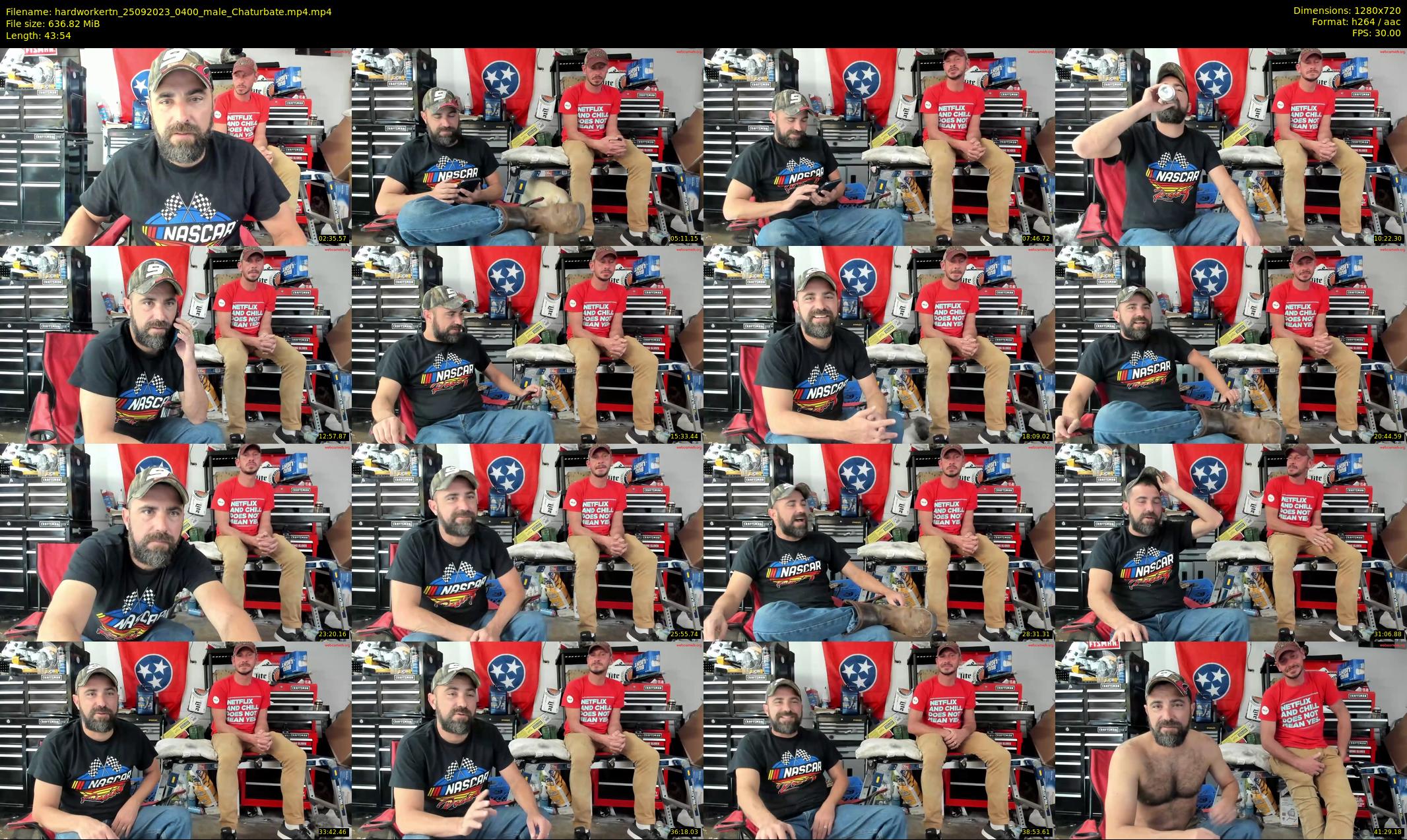 hardworkertn — 44 minute Chaturbate male cam show recording, 720p, Sep 25, 2023
