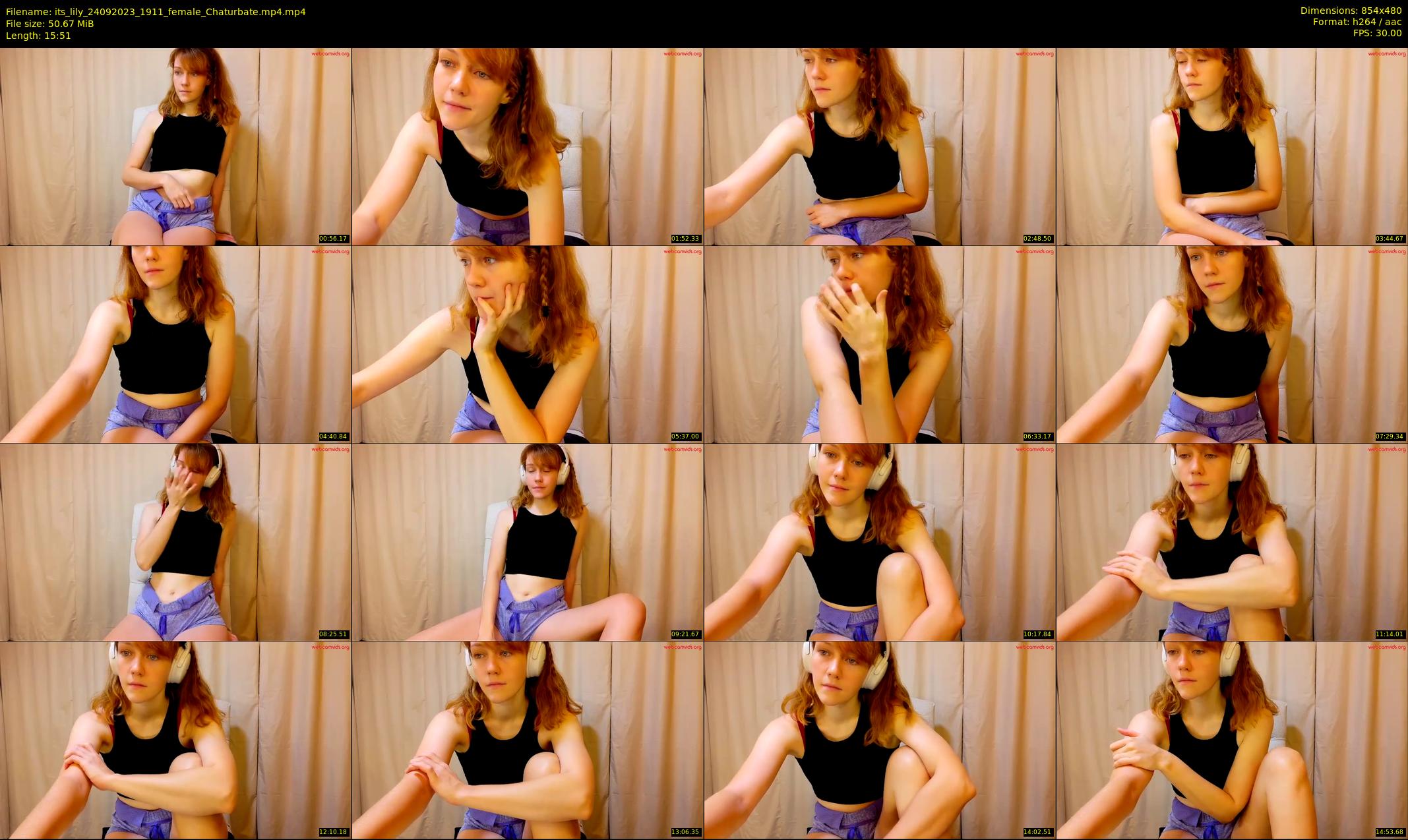 its_lily — 16 minute Chaturbate female cam show recording, 480p, Sep 24, 2023