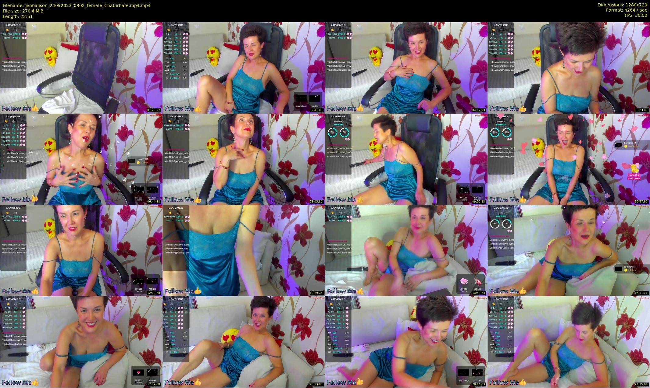 jennalison — 23 minute Chaturbate female cam show recording, 720p, Sep 24, 2023
