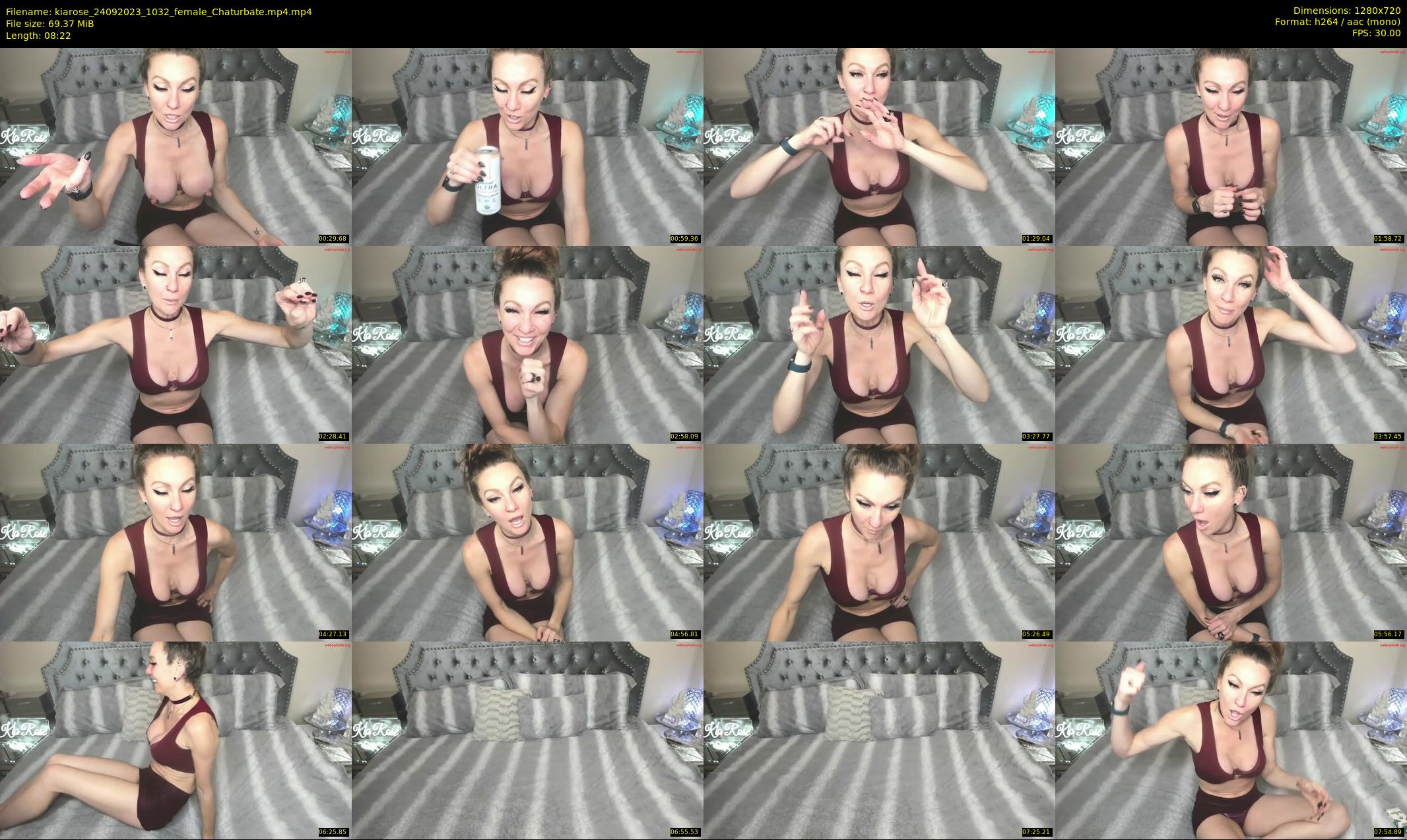 kiarose — 9 minute Chaturbate female cam show recording, 720p, Sep 24, 2023
