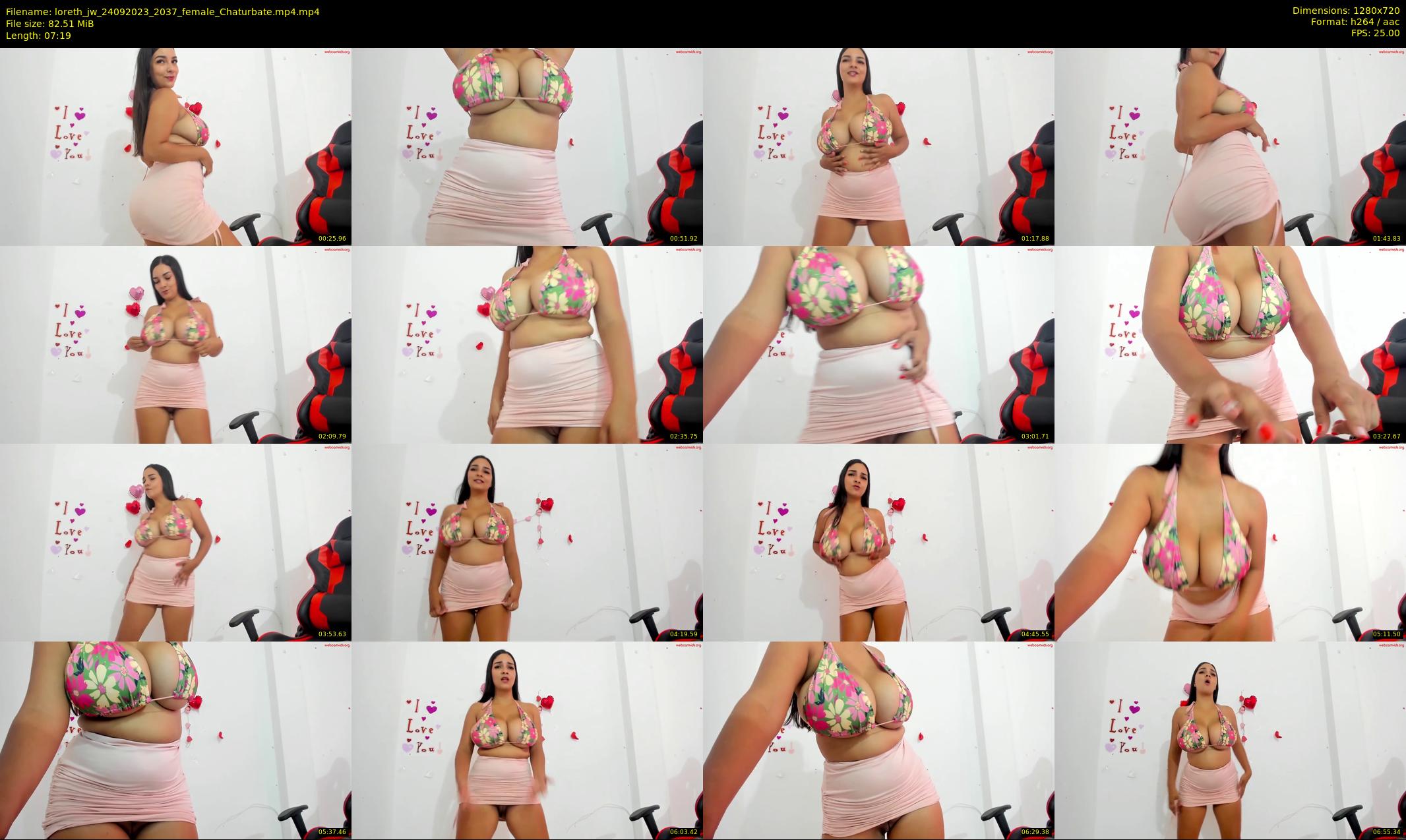 loreth_jw — 8 minute Chaturbate female cam show recording, 720p, Sep 24, 2023