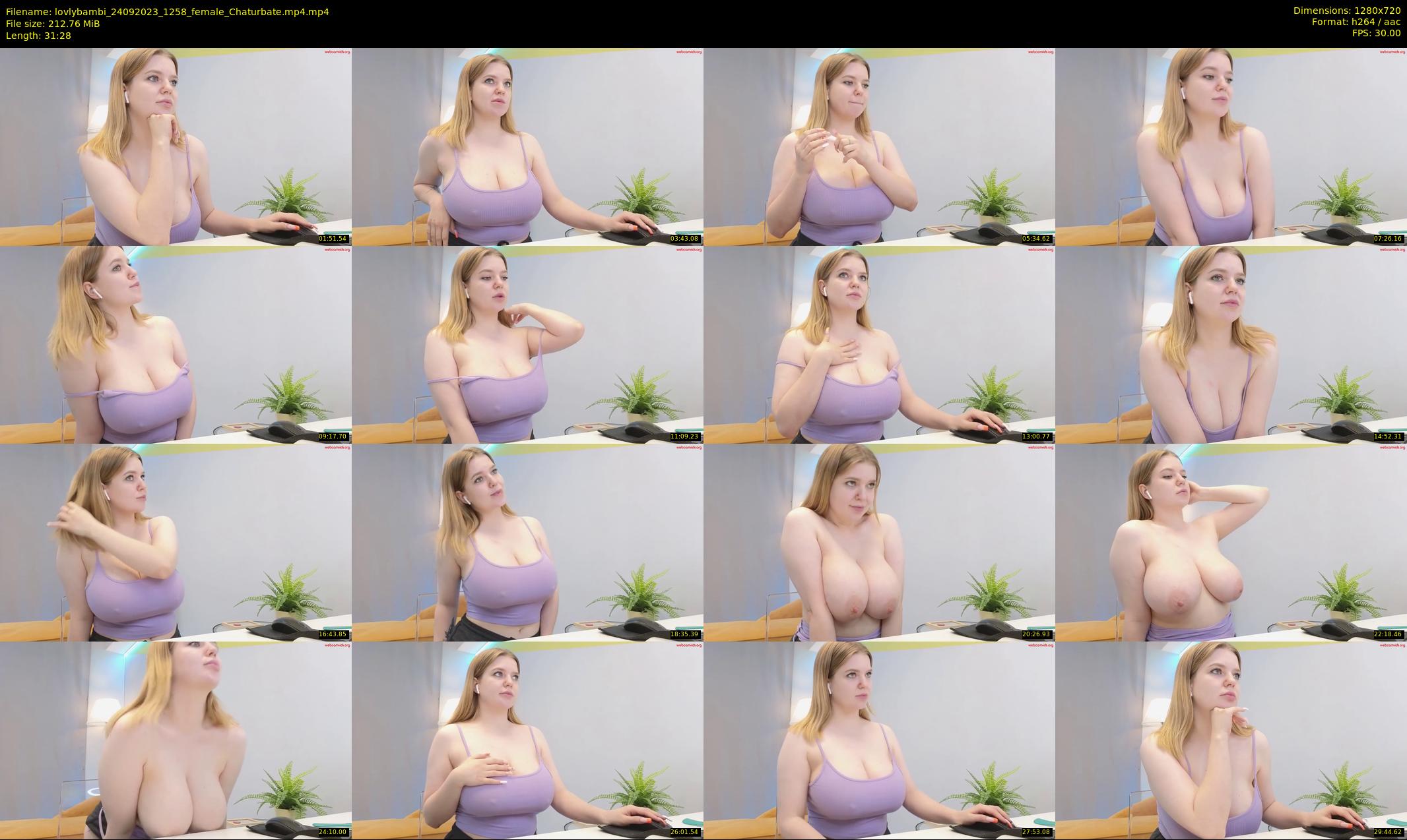 lovlybambi — 32 minute Chaturbate female cam show recording, 720p, Sep 24, 2023