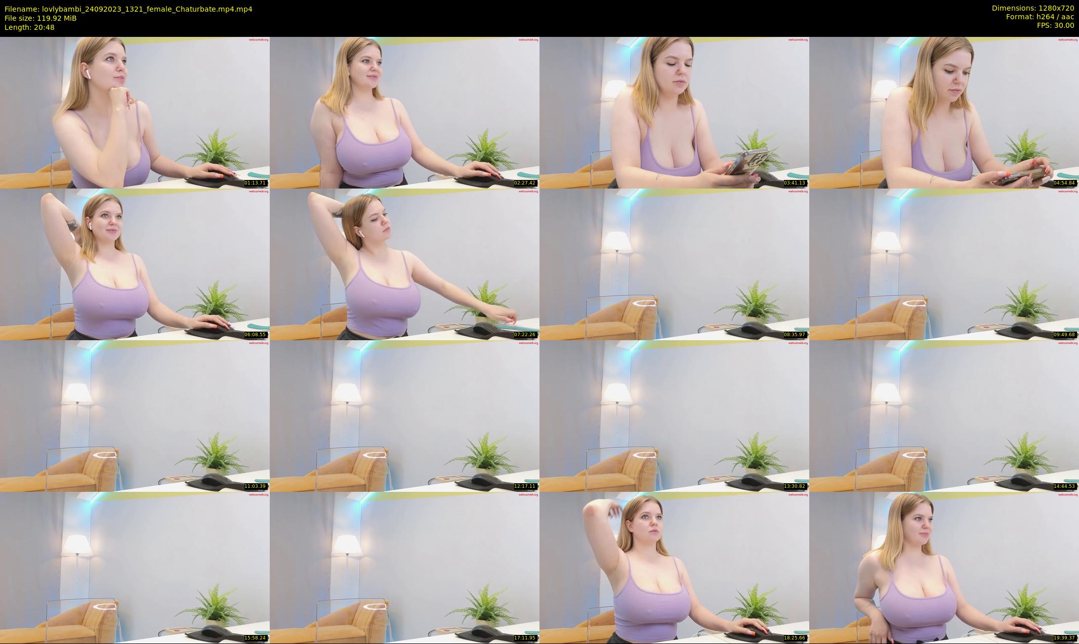 lovlybambi — 21 minute Chaturbate female cam show recording, 720p, Sep 24, 2023