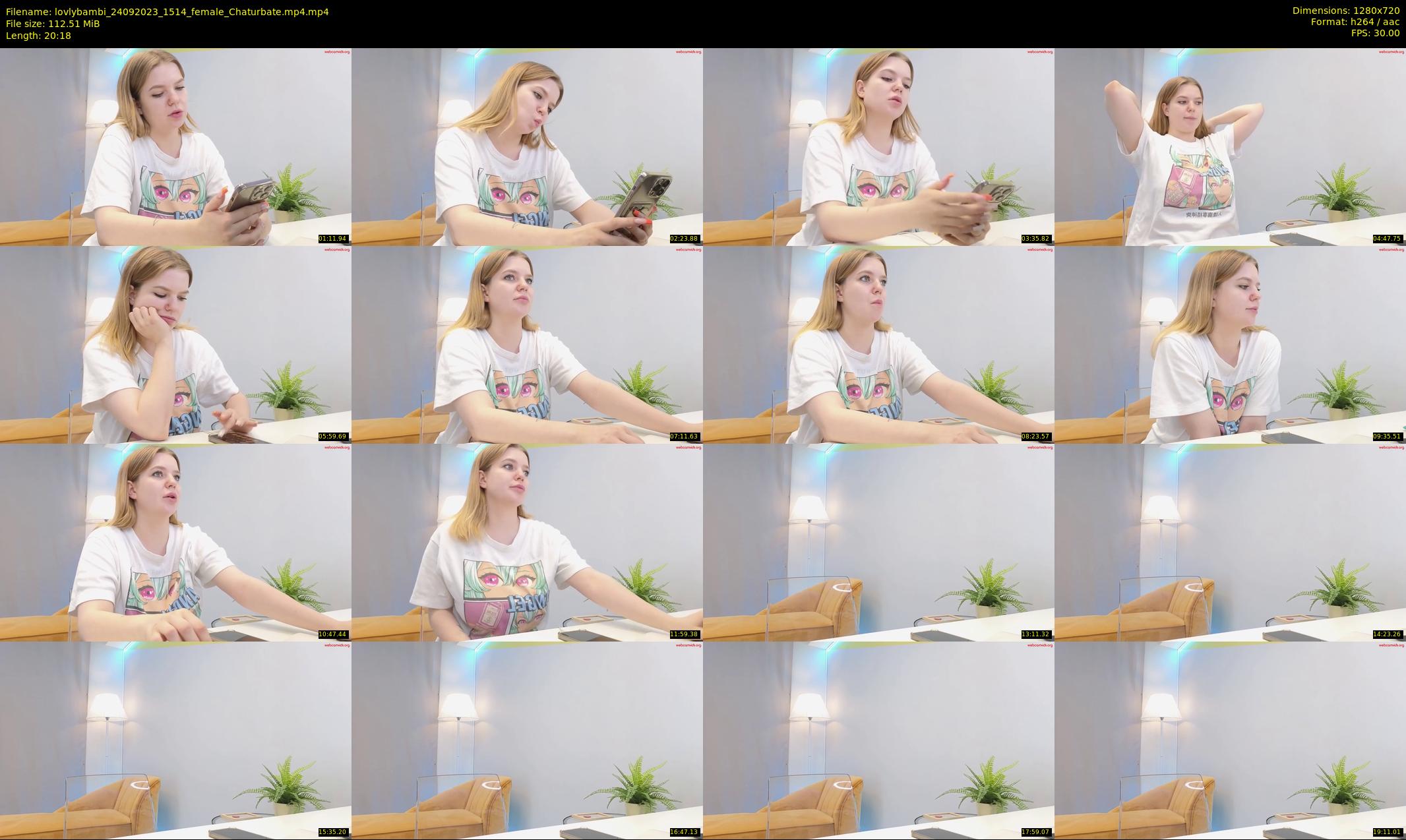 lovlybambi — 21 minute Chaturbate female cam show recording, 720p, Sep 24, 2023