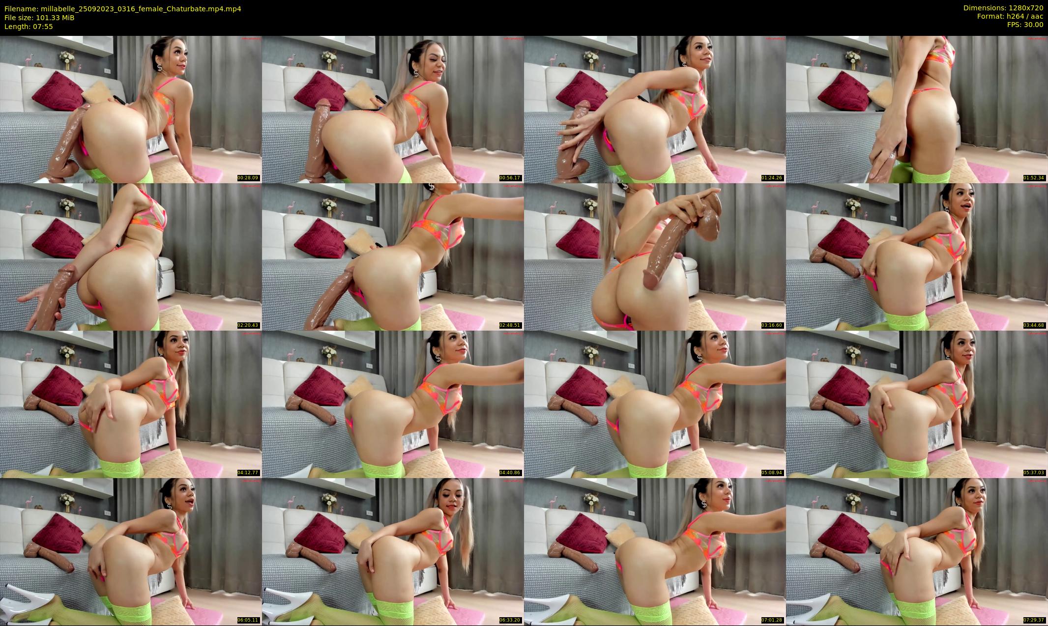 millabelle — 8 minute Chaturbate female cam show recording, 720p, Sep 25, 2023