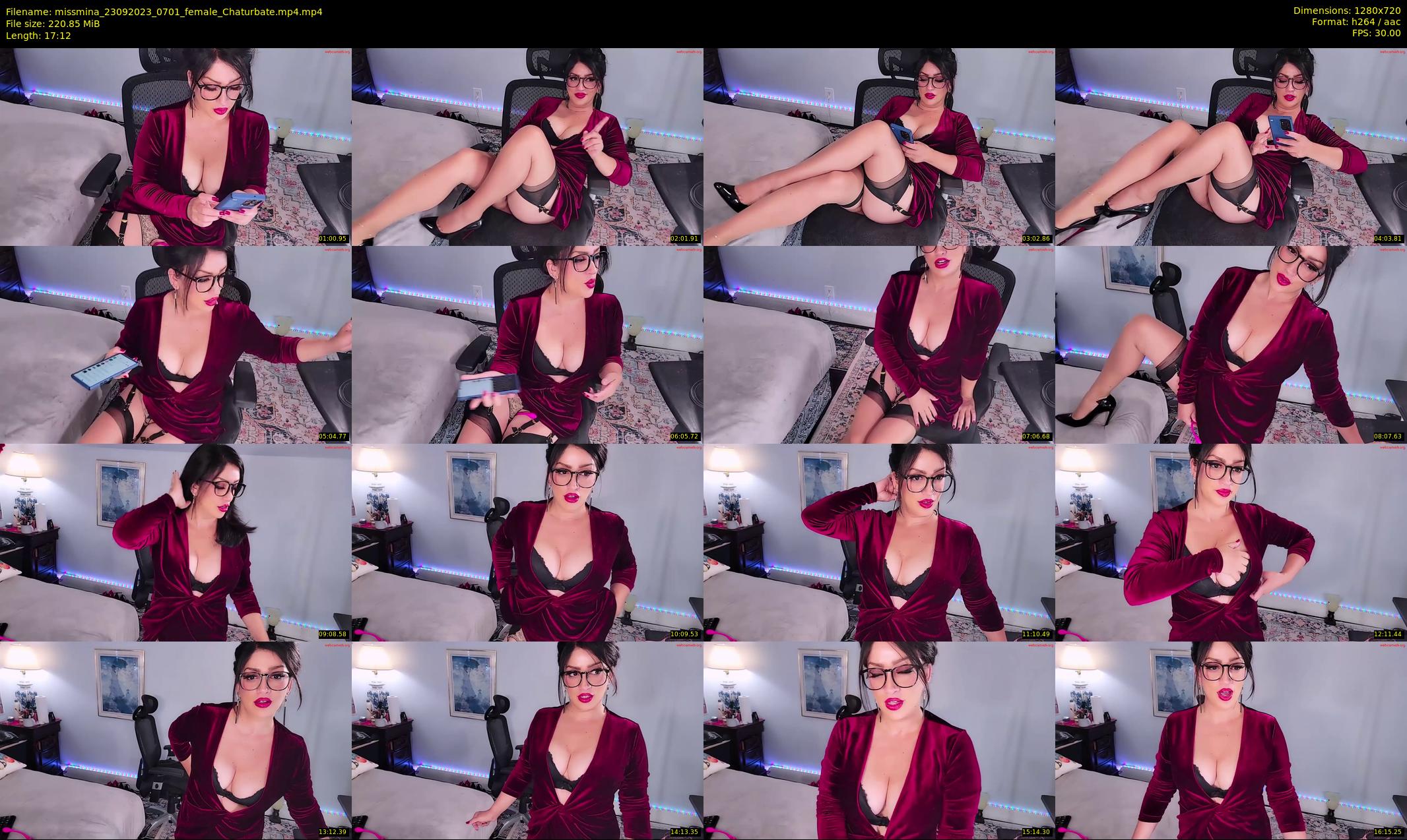 missmina — 18 minute Chaturbate female cam show recording, 720p, Sep 23, 2023