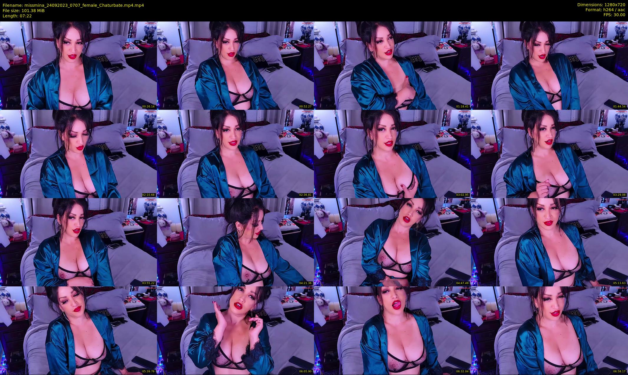 missmina — 8 minute Chaturbate female cam show recording, 720p, Sep 24, 2023