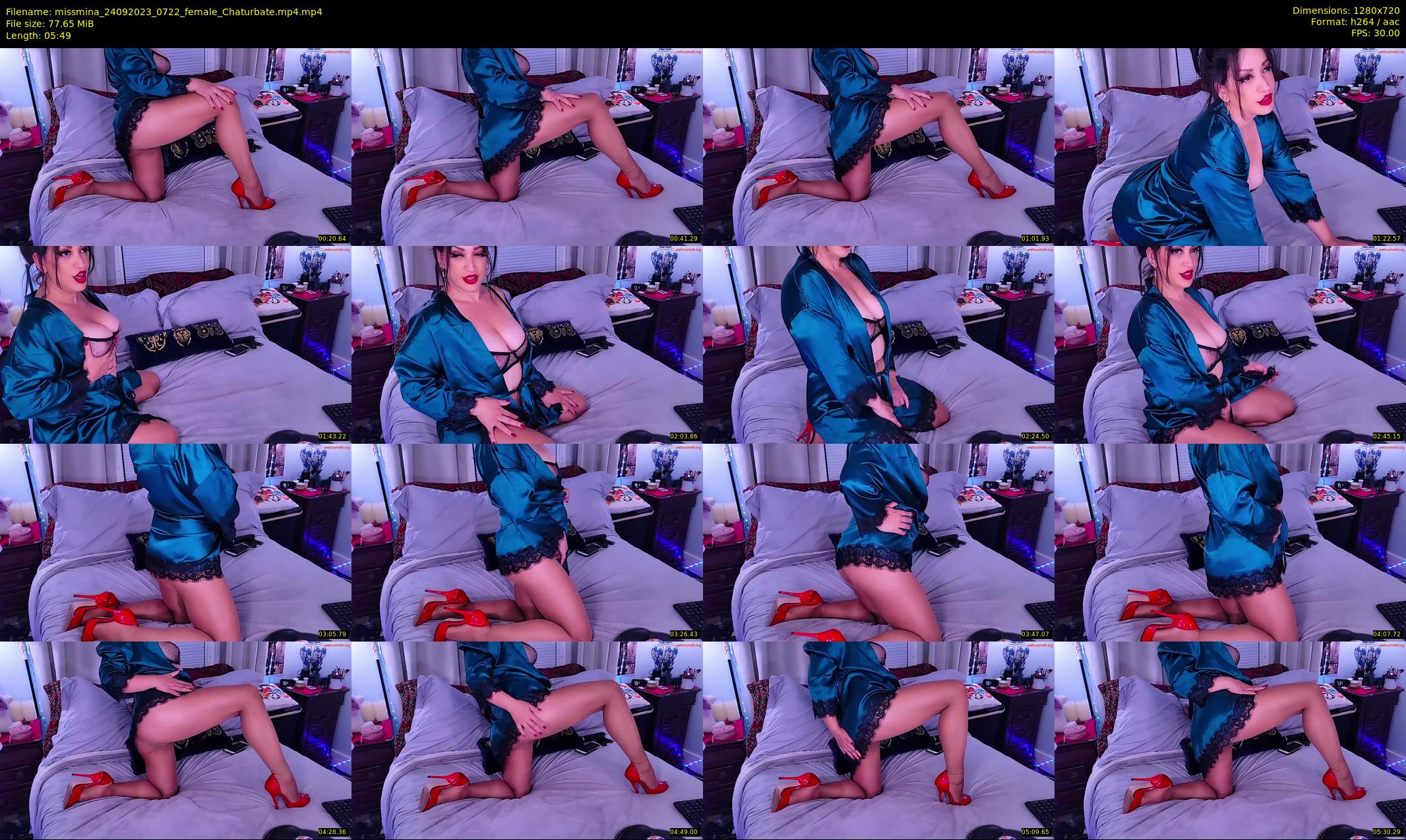 missmina — 6 minute Chaturbate female cam show recording, 720p, Sep 24, 2023