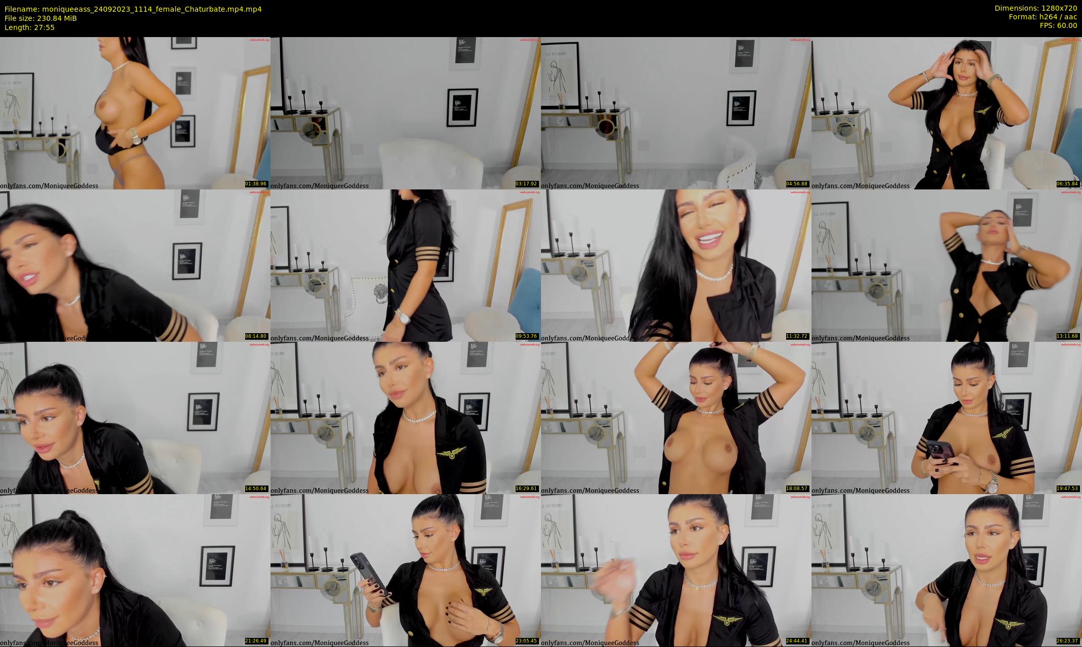 moniqueeass — 28 minute Chaturbate female cam show recording, 720p, Sep 24, 2023