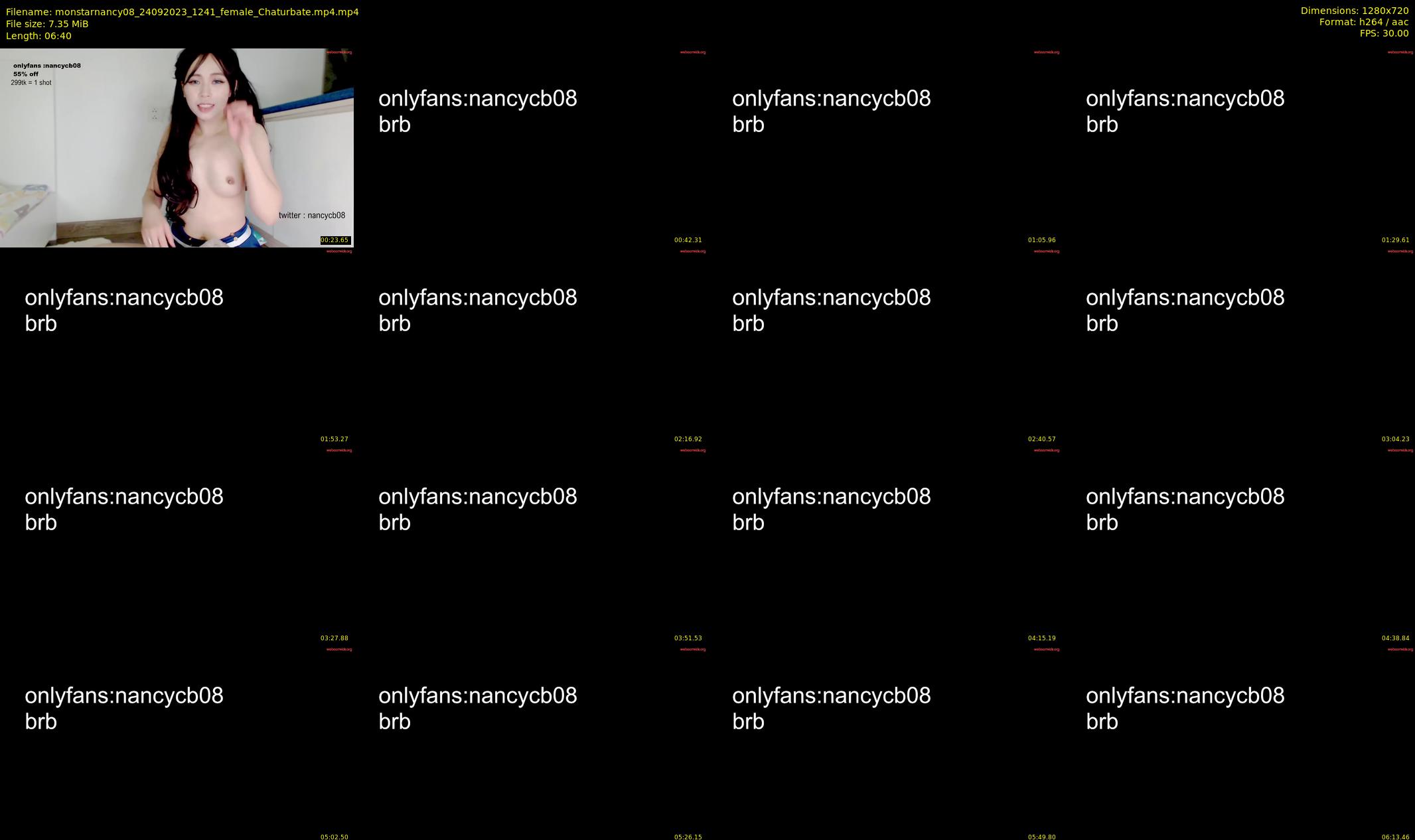 monstarnancy08 — 7 minute Chaturbate female cam show recording, 720p, Sep 24, 2023