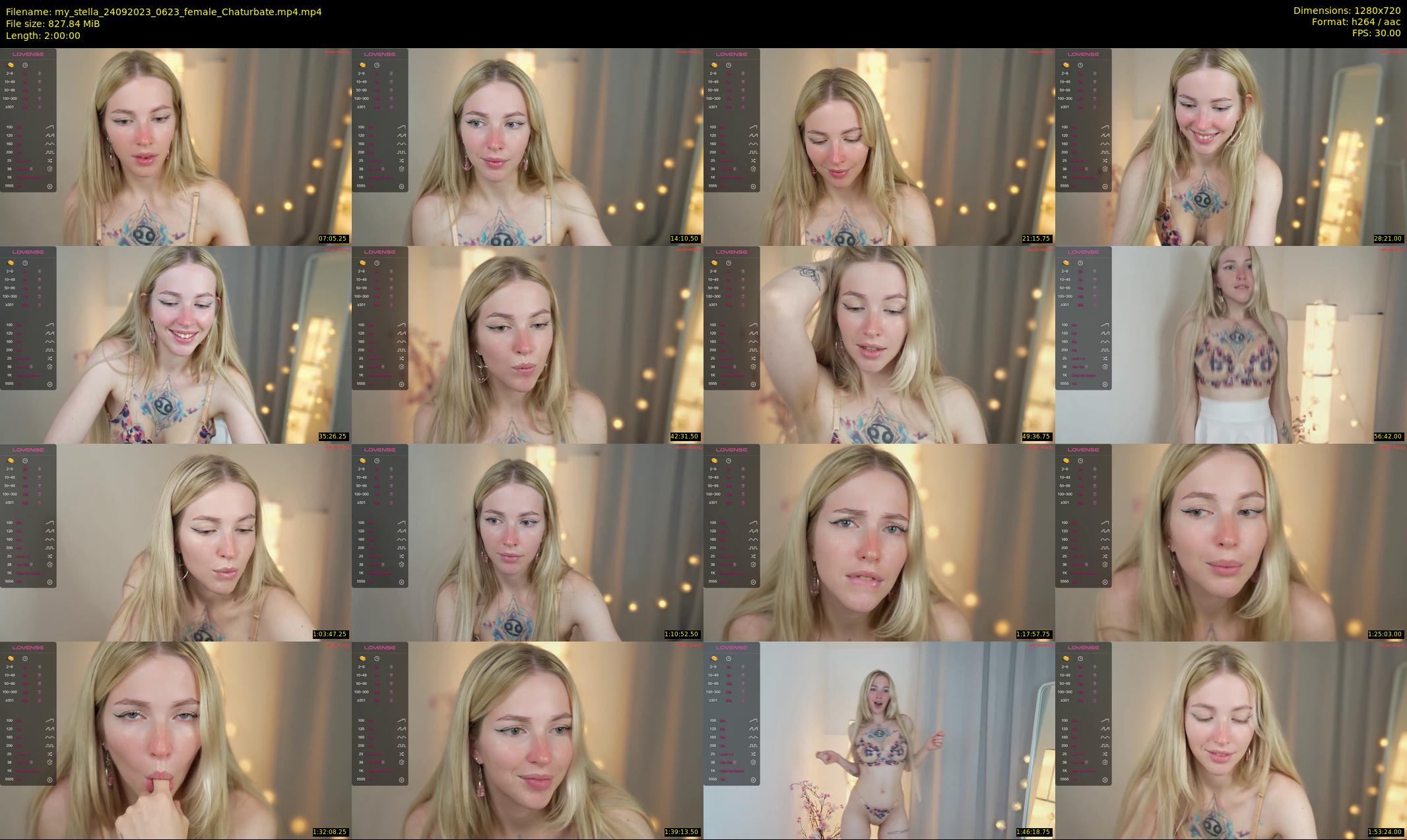 my_stella — 120 minute Chaturbate female cam show recording, 720p, Sep 24, 2023