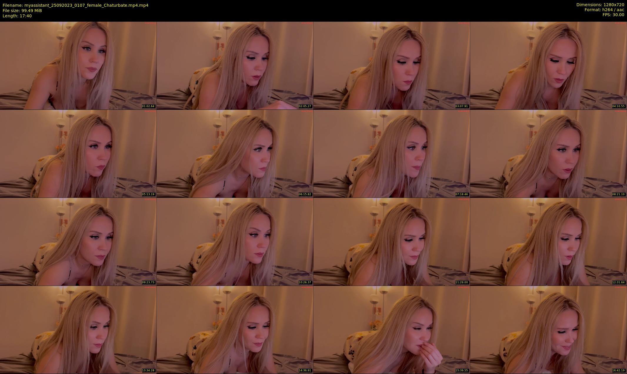 myassistant — 18 minute Chaturbate female cam show recording, 720p, Sep 25, 2023