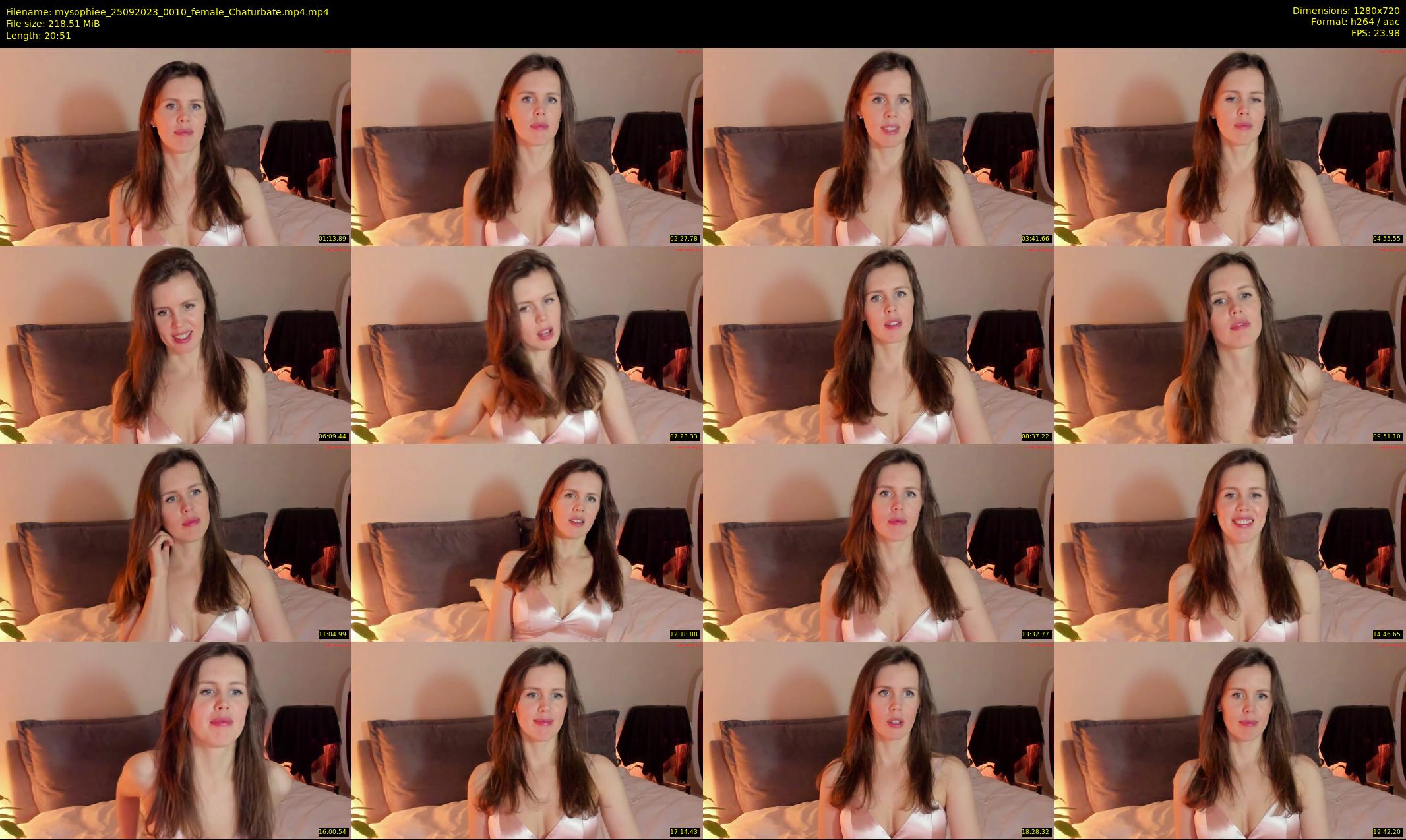 mysophiee — 21 minute Chaturbate female cam show recording, 720p, Sep 25, 2023