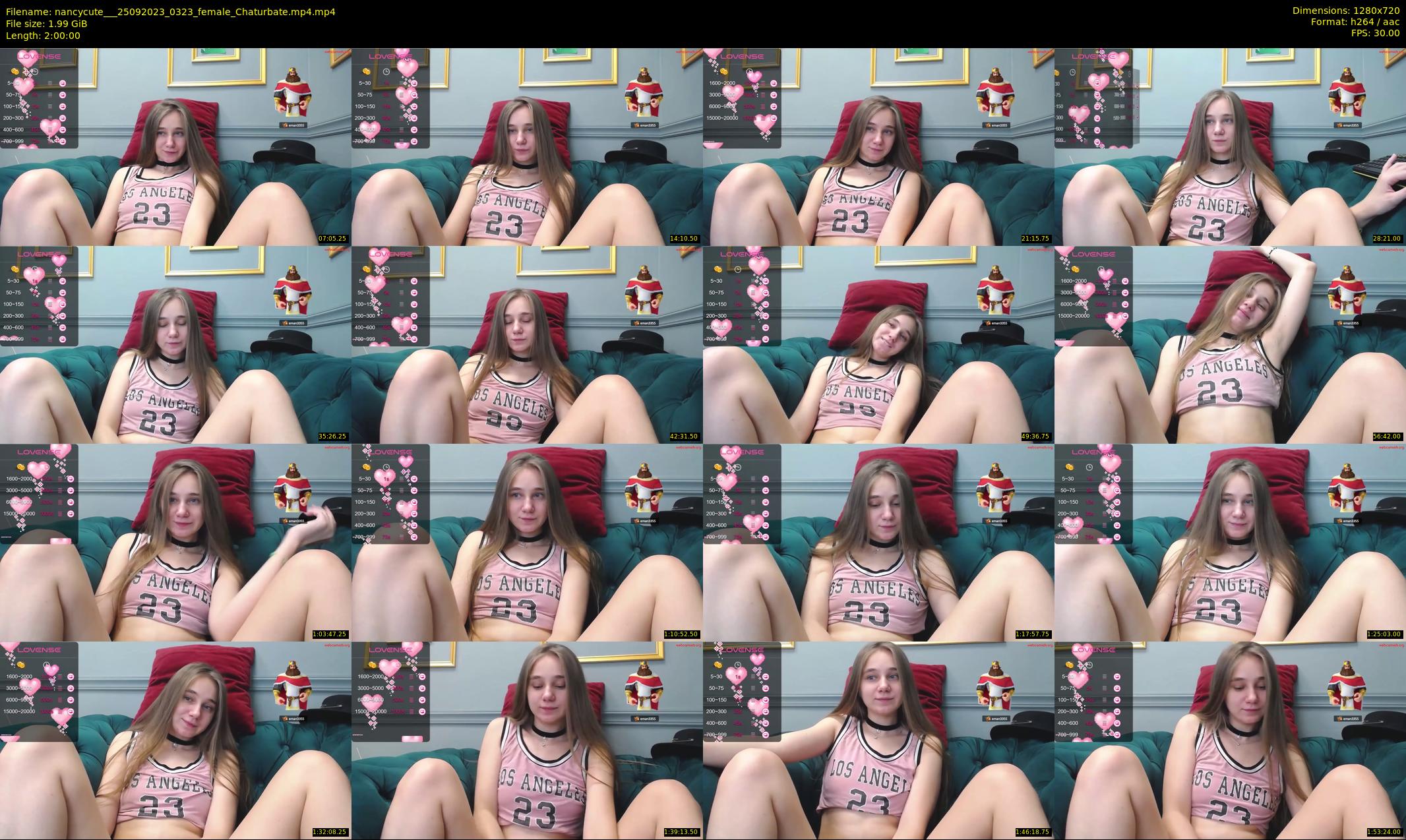 nancycute__ — 120 minute Chaturbate female cam show recording, 720p, Sep 25, 2023