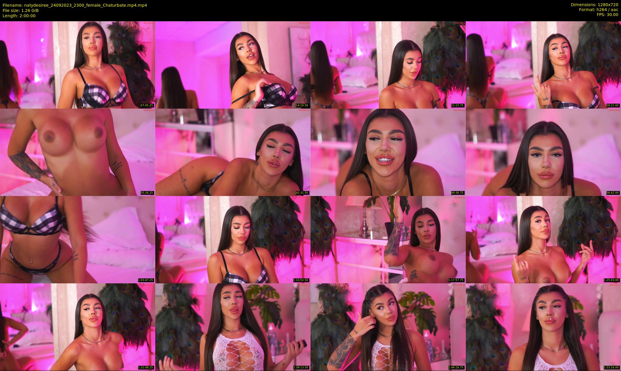 natydesiree — 120 minute Chaturbate female cam show recording, 720p, Sep 24, 2023