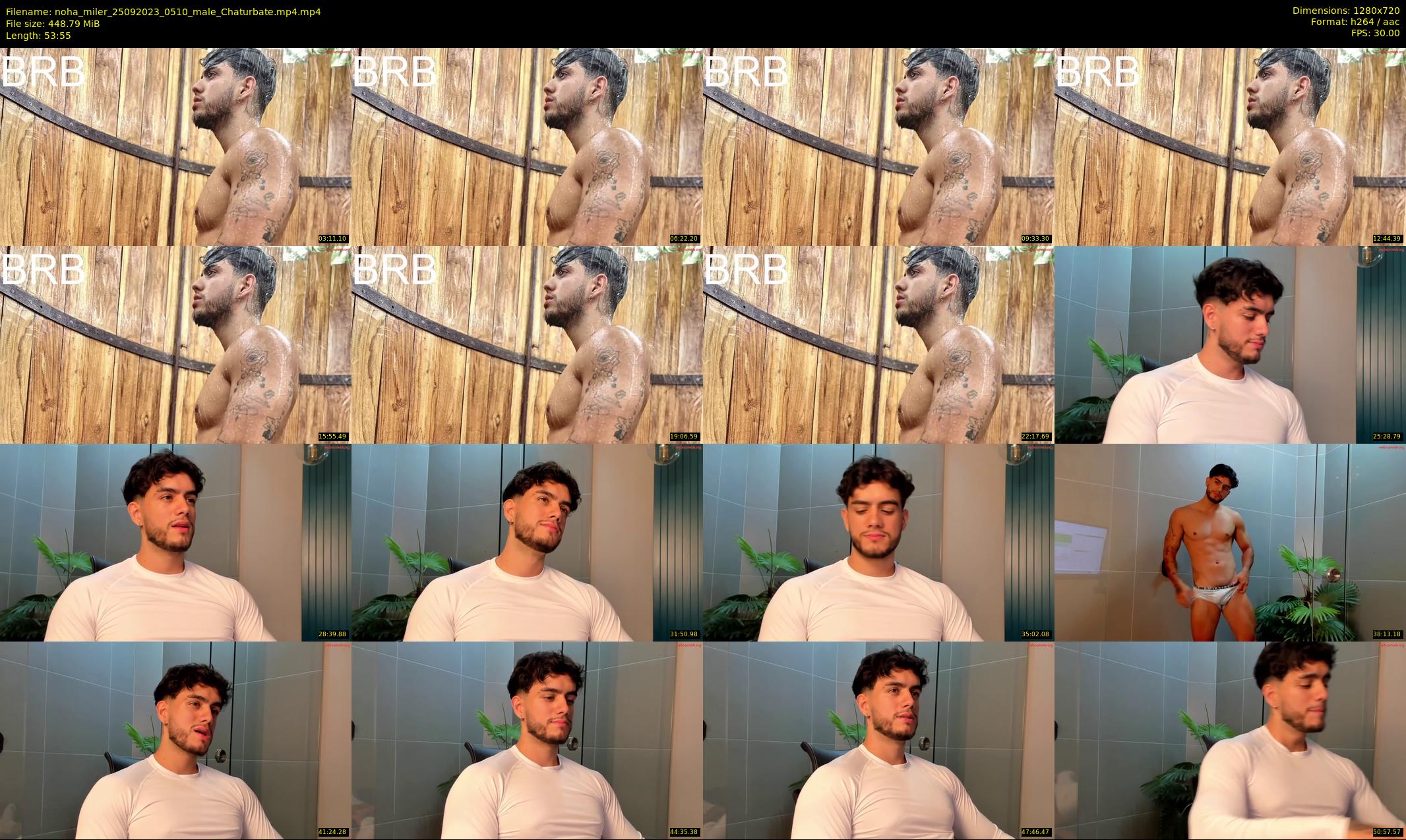 noha_miler — 54 minute Chaturbate male cam show recording, 720p, Sep 25, 2023