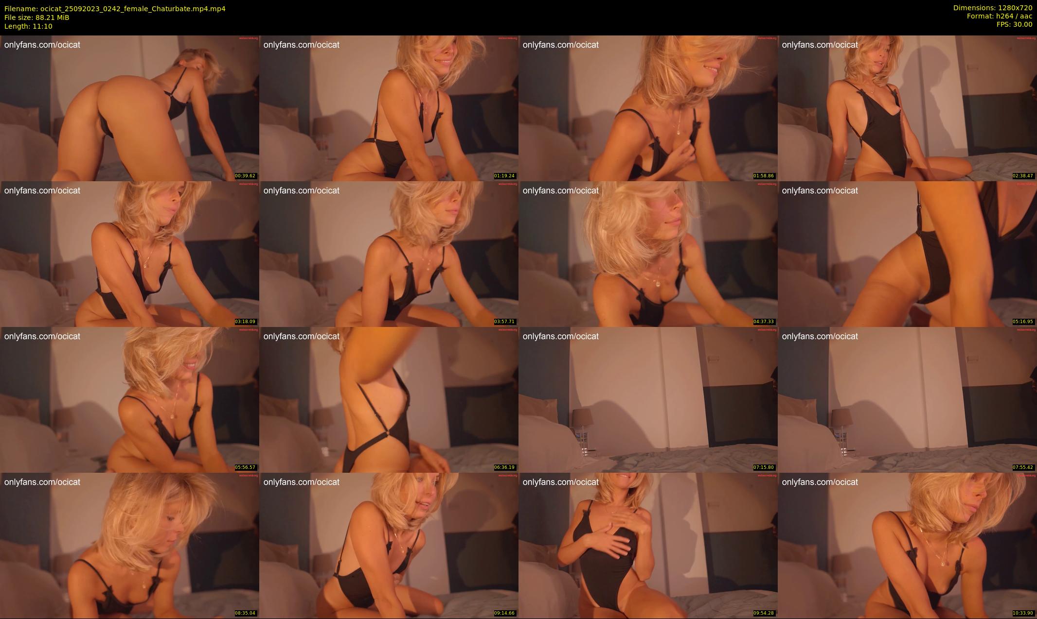 ocicat — 12 minute Chaturbate female cam show recording, 720p, Sep 25, 2023