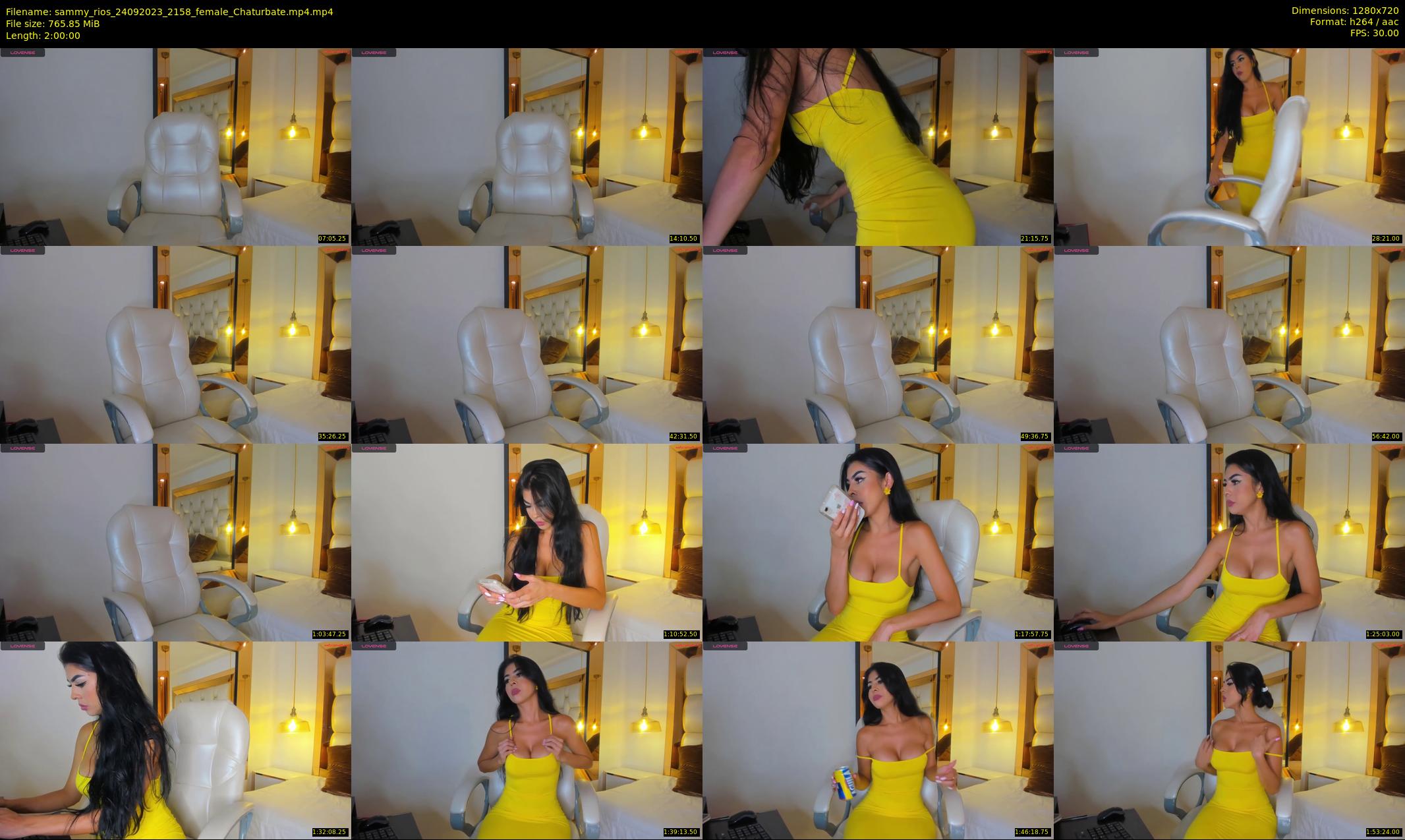 sammy_rios — 120 minute Chaturbate female cam show recording, 720p, Sep 24, 2023