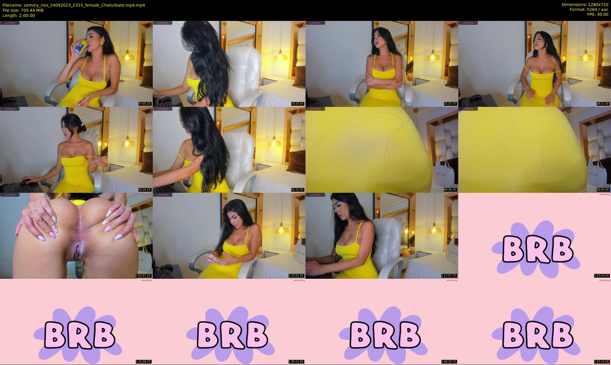 sammy_rios — 120 minute Chaturbate female cam show recording, 720p, Sep 24, 2023